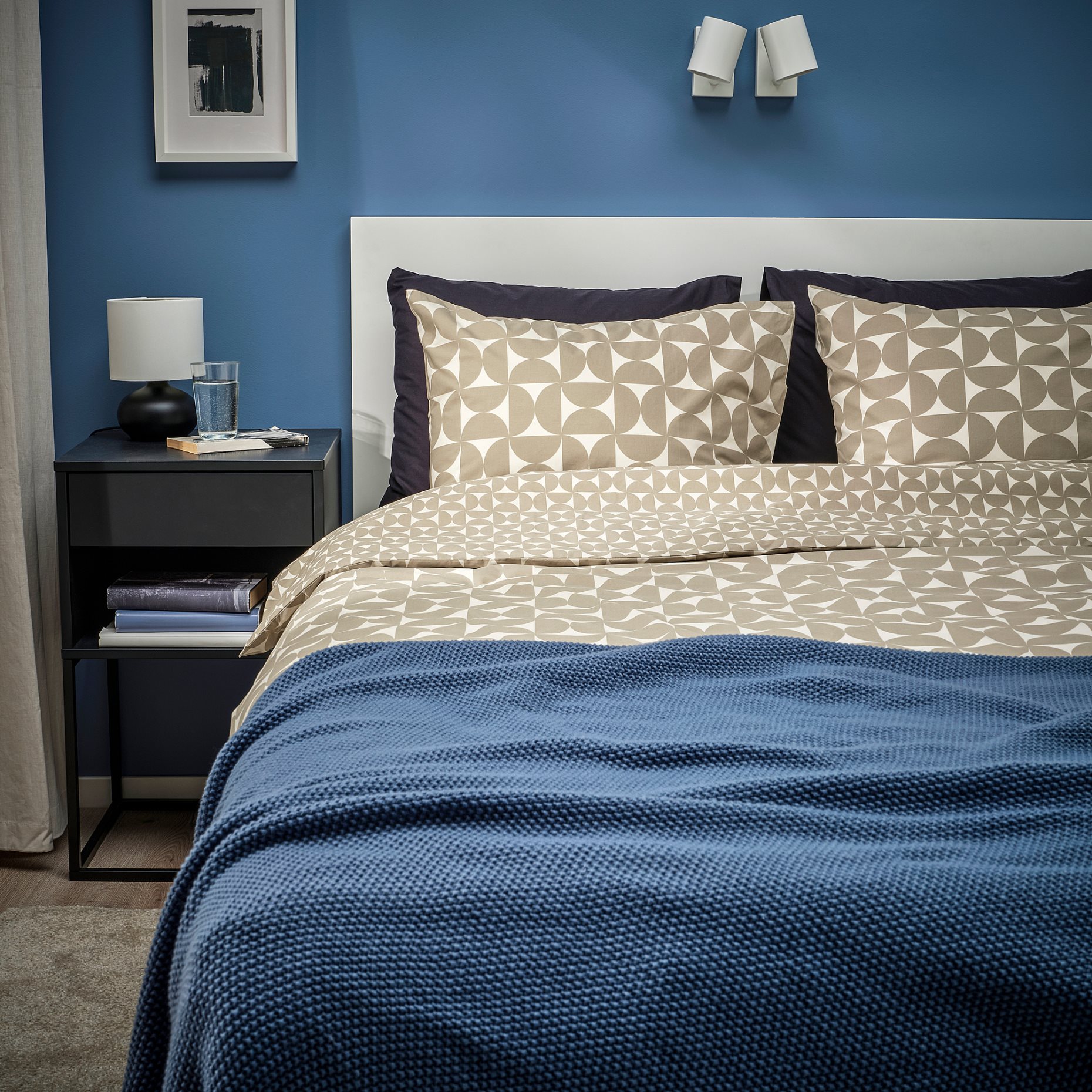 ÄNGSNEJLIKA, duvet cover and 2 pillowcases, 240x220/50x60 cm, 205.853.12