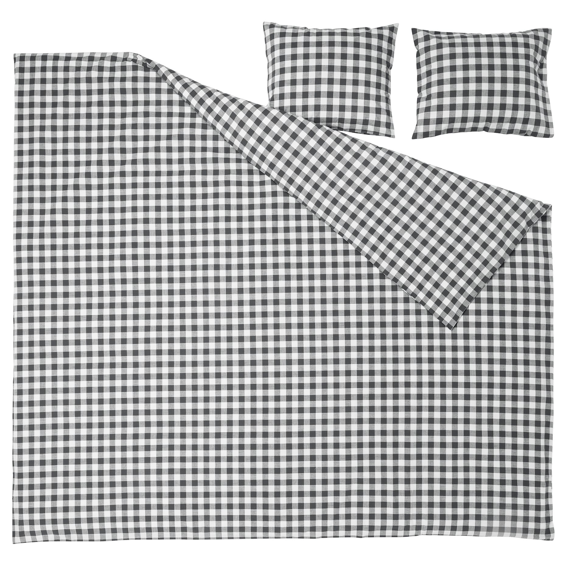 EKTANDVINGE, παπλωματοθήκη και 2 μαξιλαροθήκες, 240x220/50x60 cm, 205.853.88