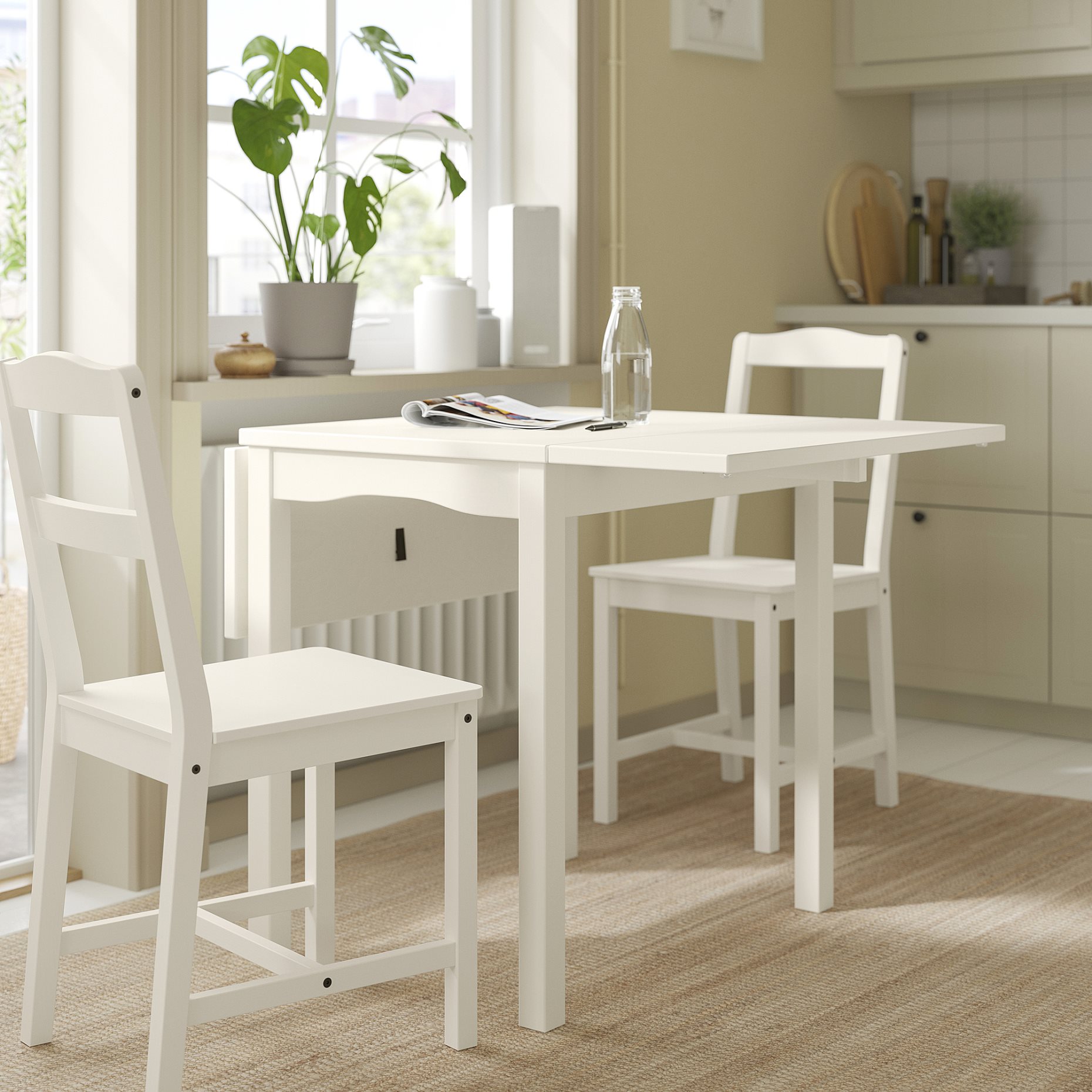 HAUGA, drop-leaf table, 55/82/109x74 cm, 205.860.00