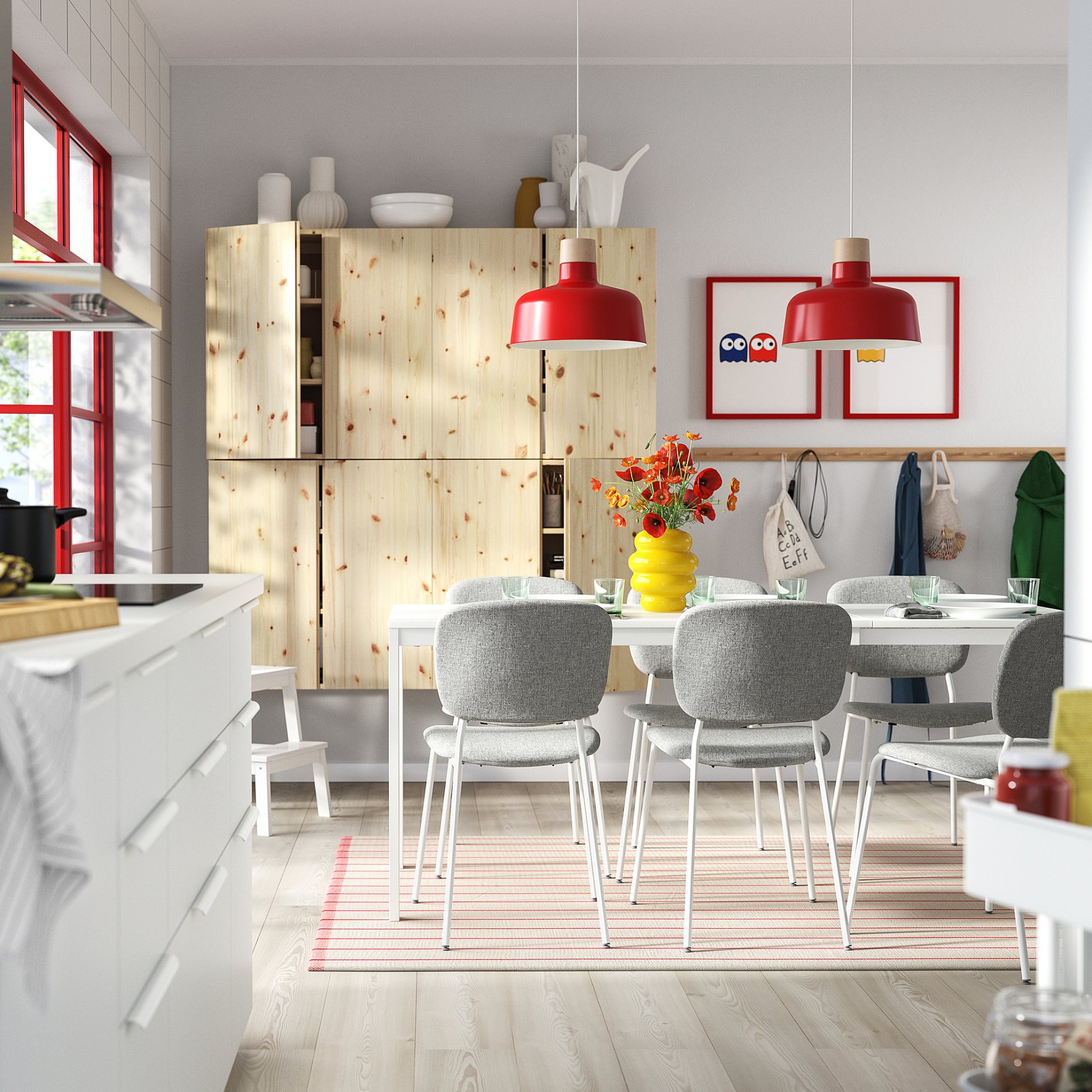 VIHALS, extendable table, 120/180x74 cm, 205.897.77