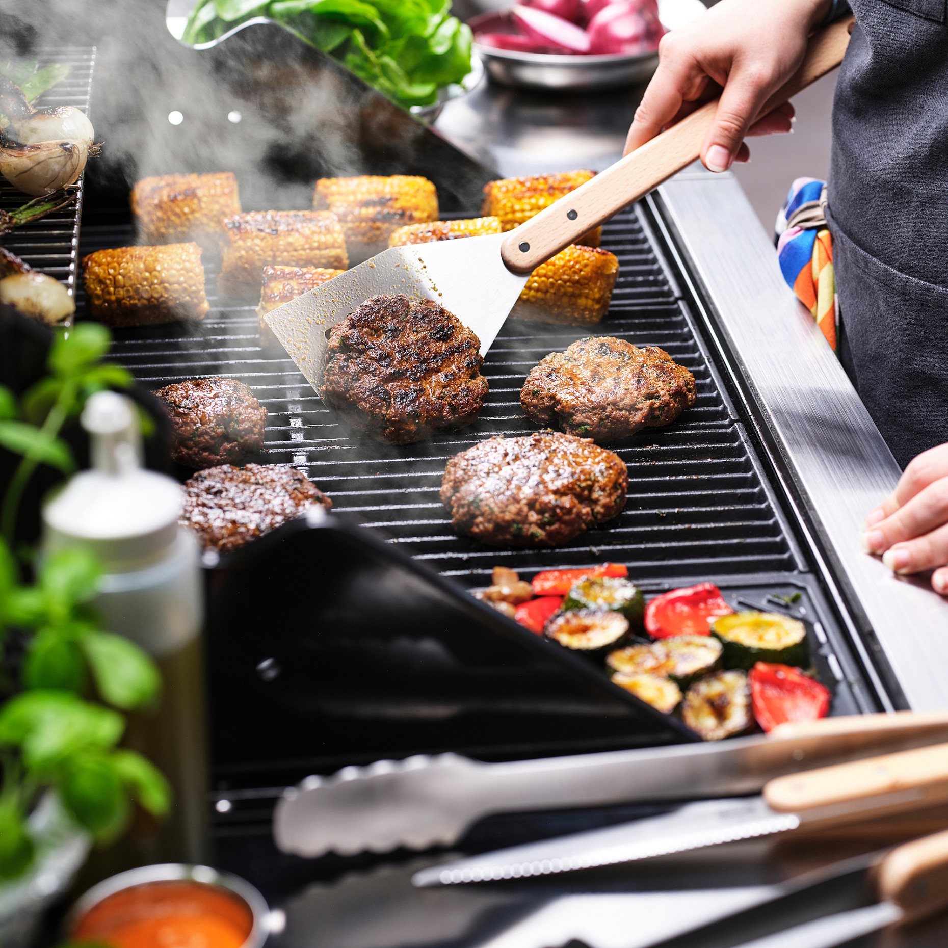 GRILLTIDER, εργαλεία ψησταριάς, σετ 3 τεμ., 206.137.44