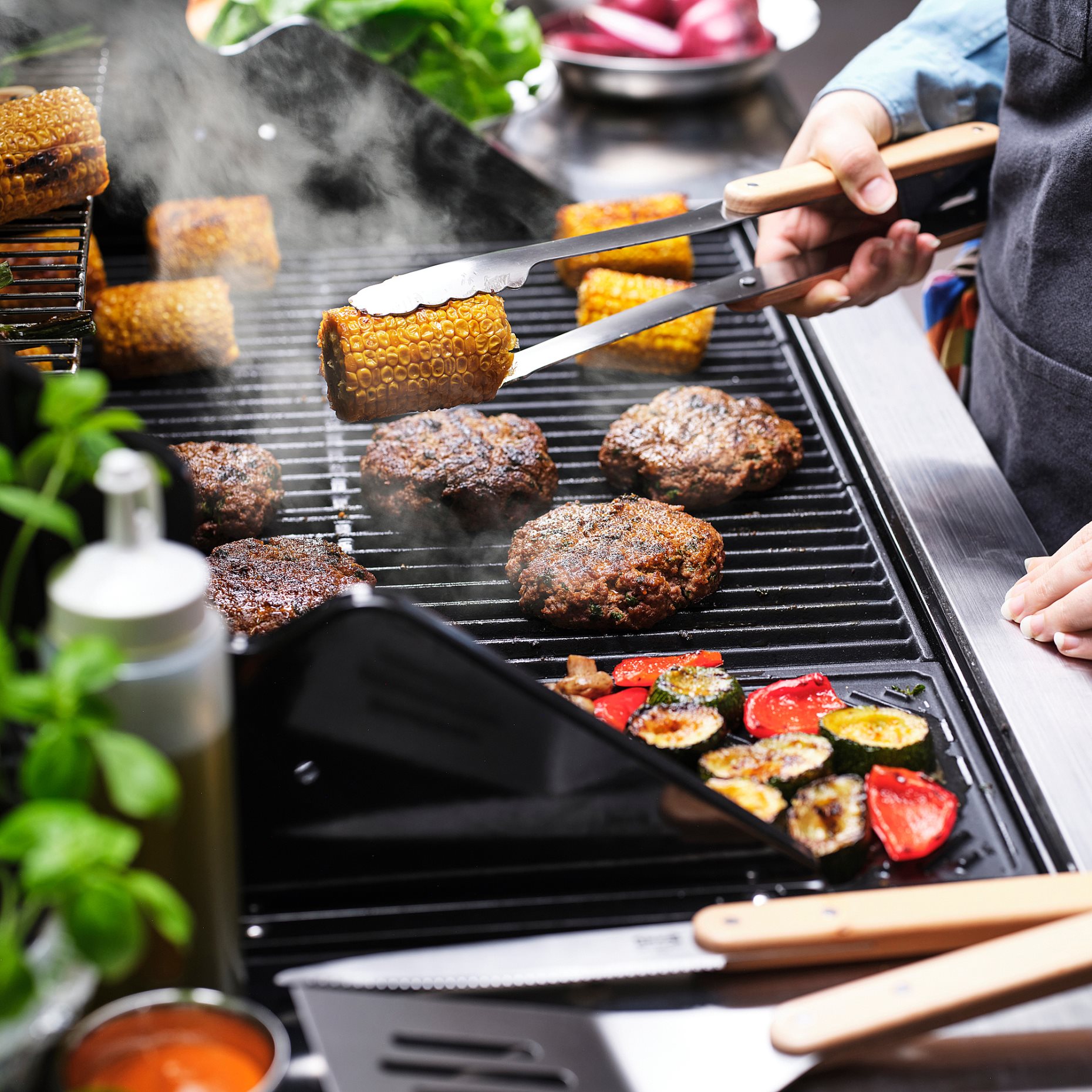 GRILLTIDER, εργαλεία ψησταριάς, σετ 3 τεμ., 206.137.44