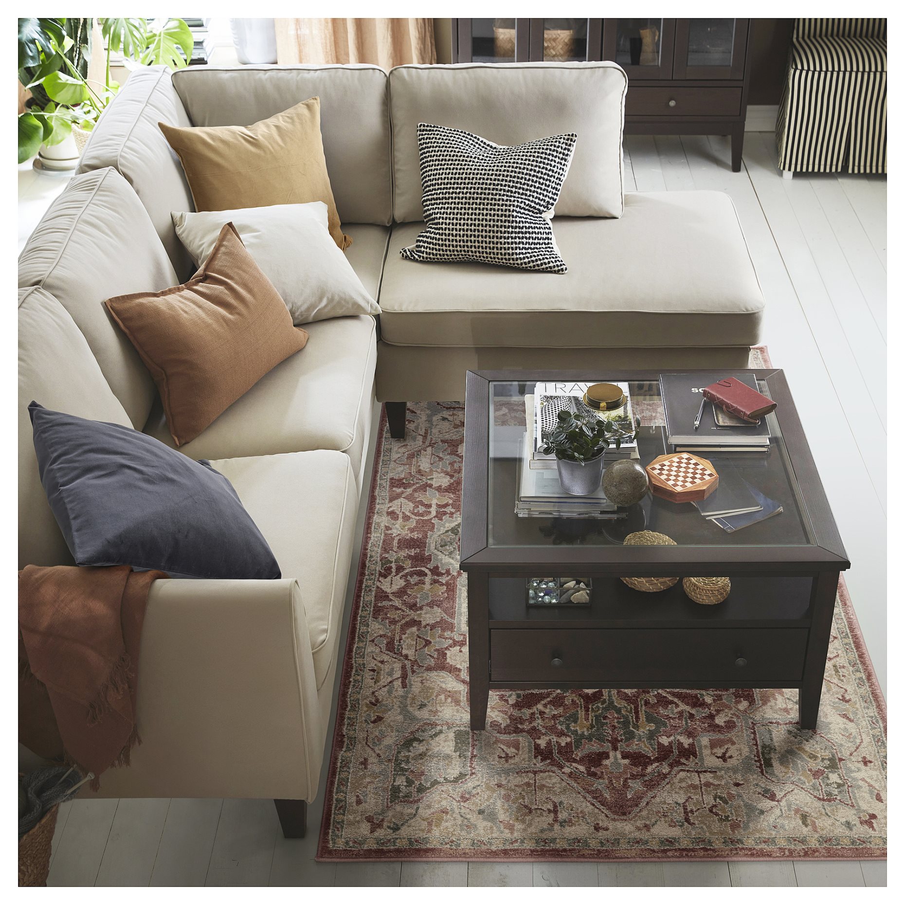 JÄRNVÄG, χαλί χαμηλό πέλος, 133x195 cm, 206.230.69