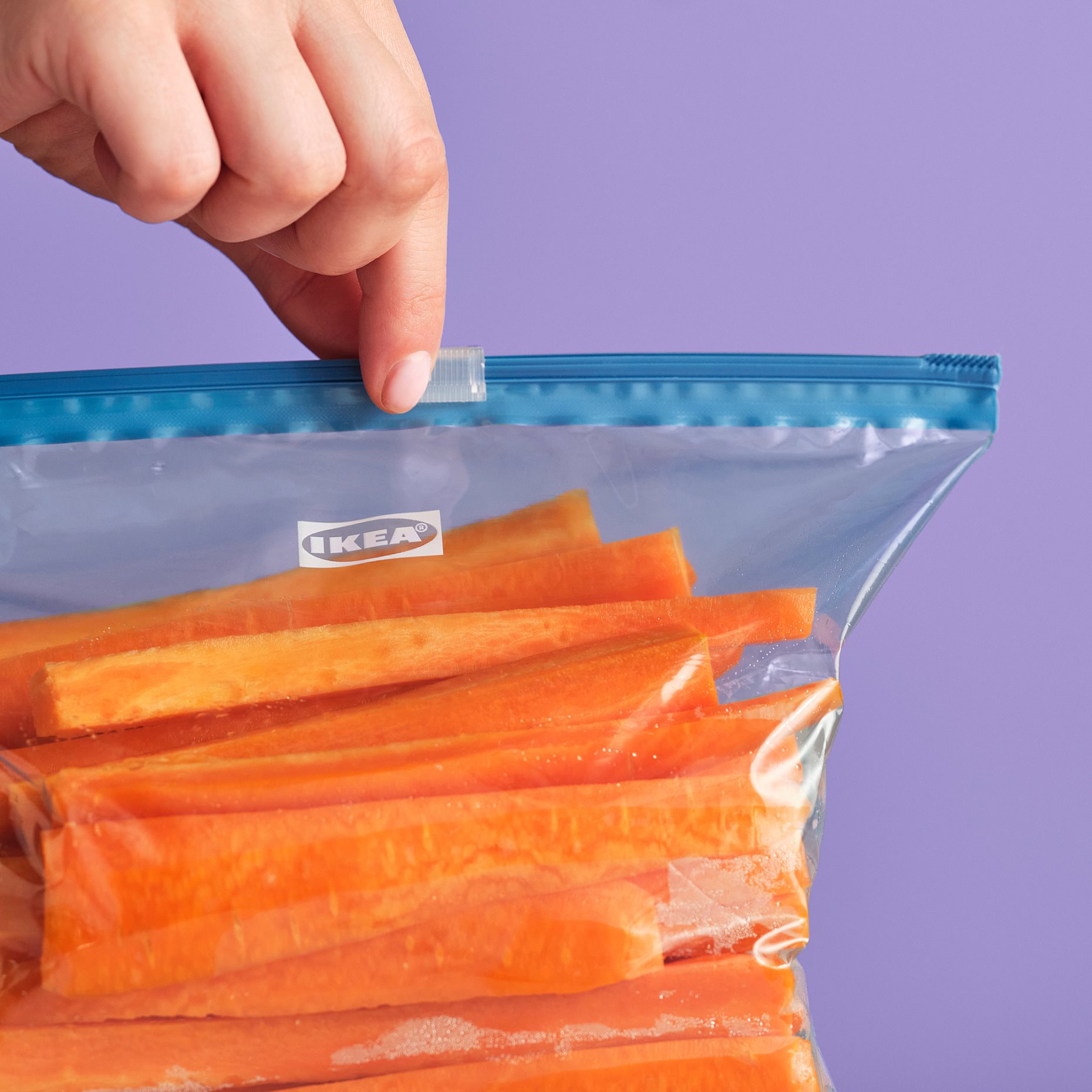 ISTAD, resealable bag with slider/80 pack, 1/2/4 l, 206.253.70