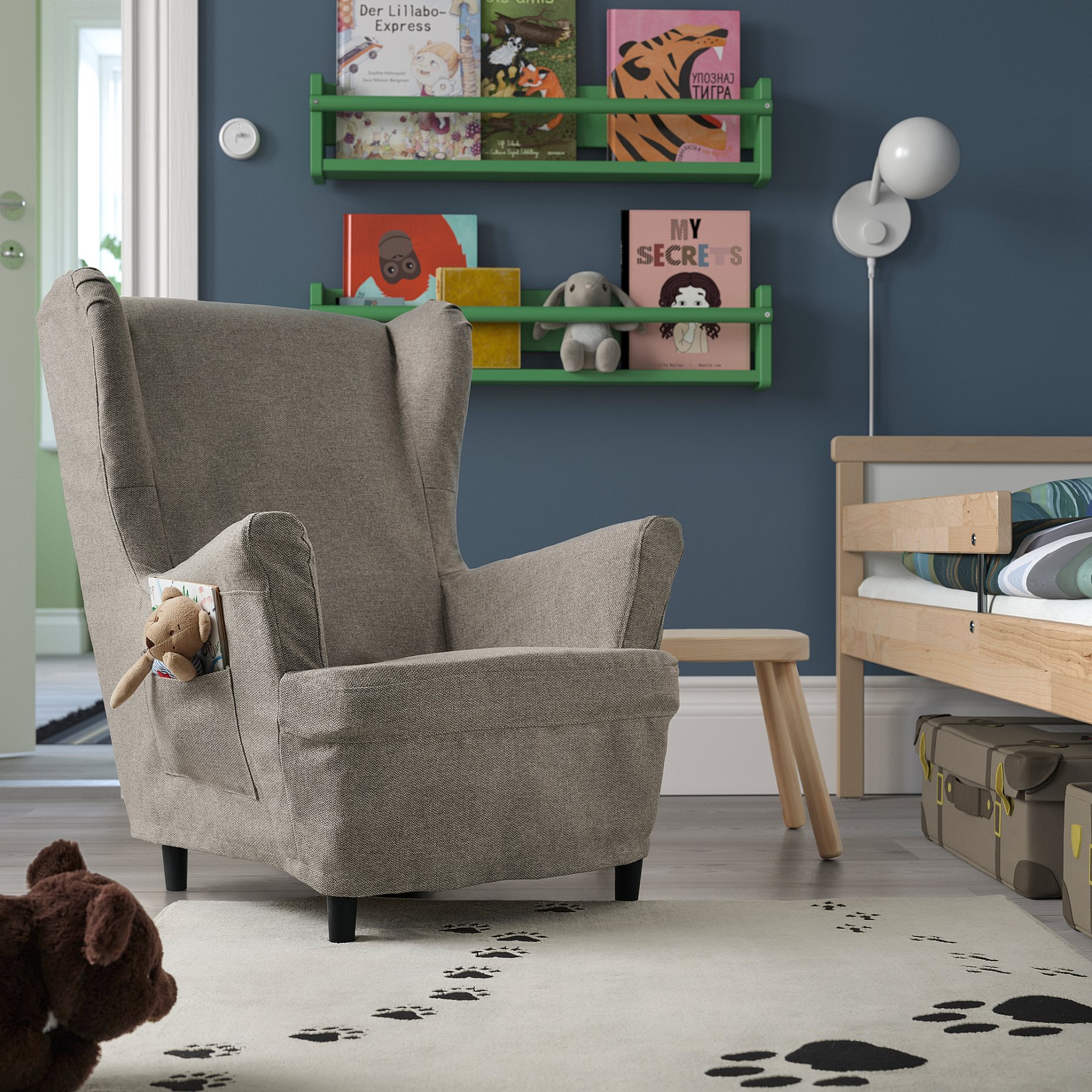 STRANDMON, slipcover for childrens armchair, 206.334.12