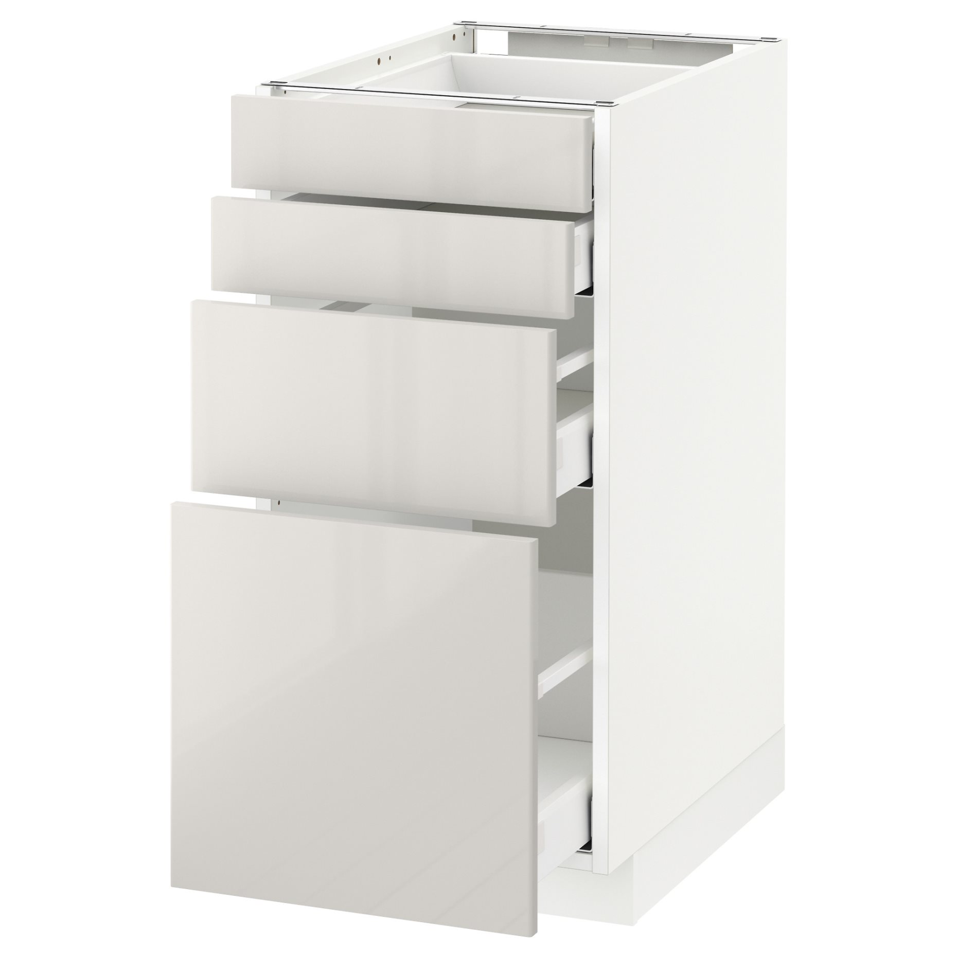 METOD/MAXIMERA, base cabinet 4 fronts/4 drawers, 291.686.02