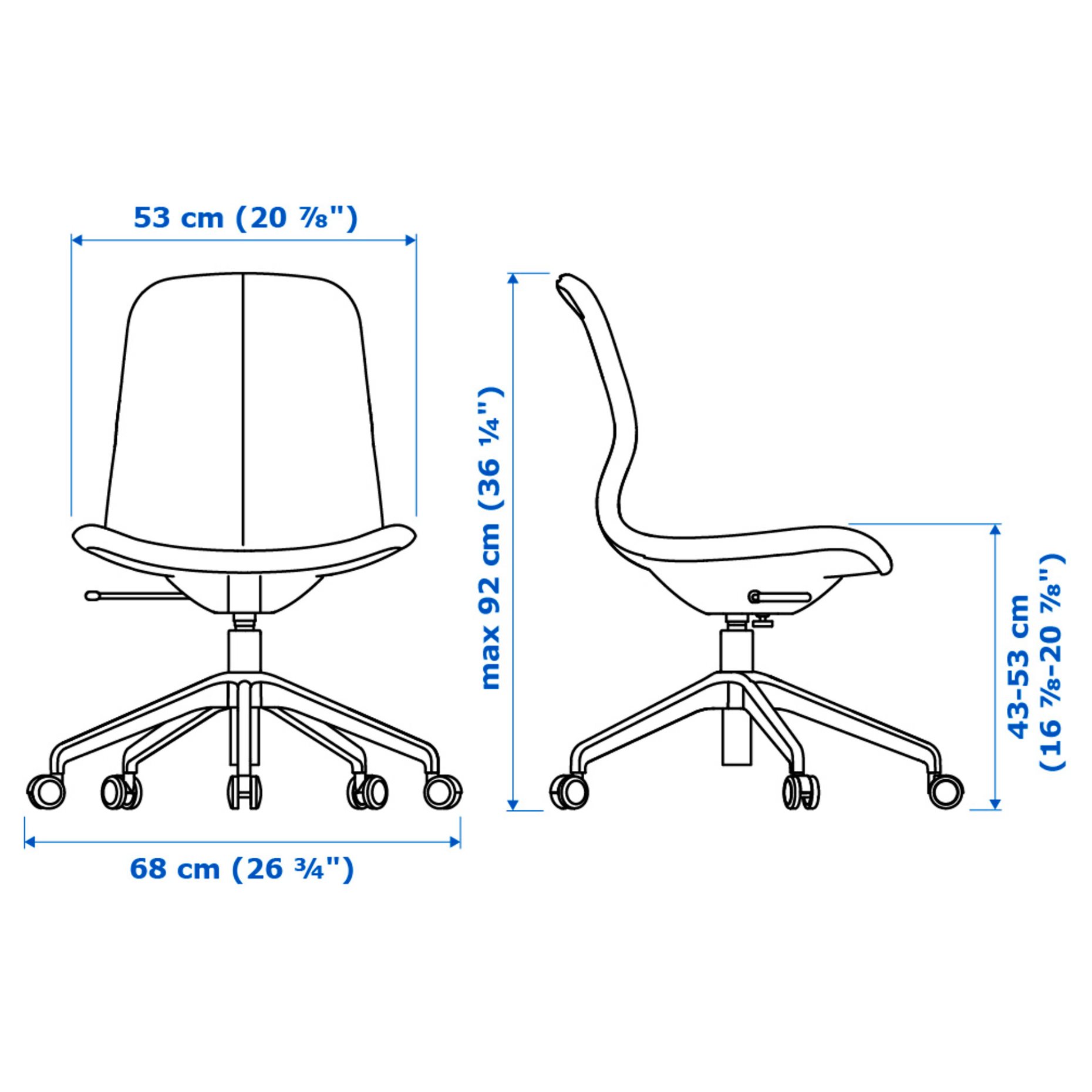 LÅNGFJÄLL, swivel chair, 291.775.74