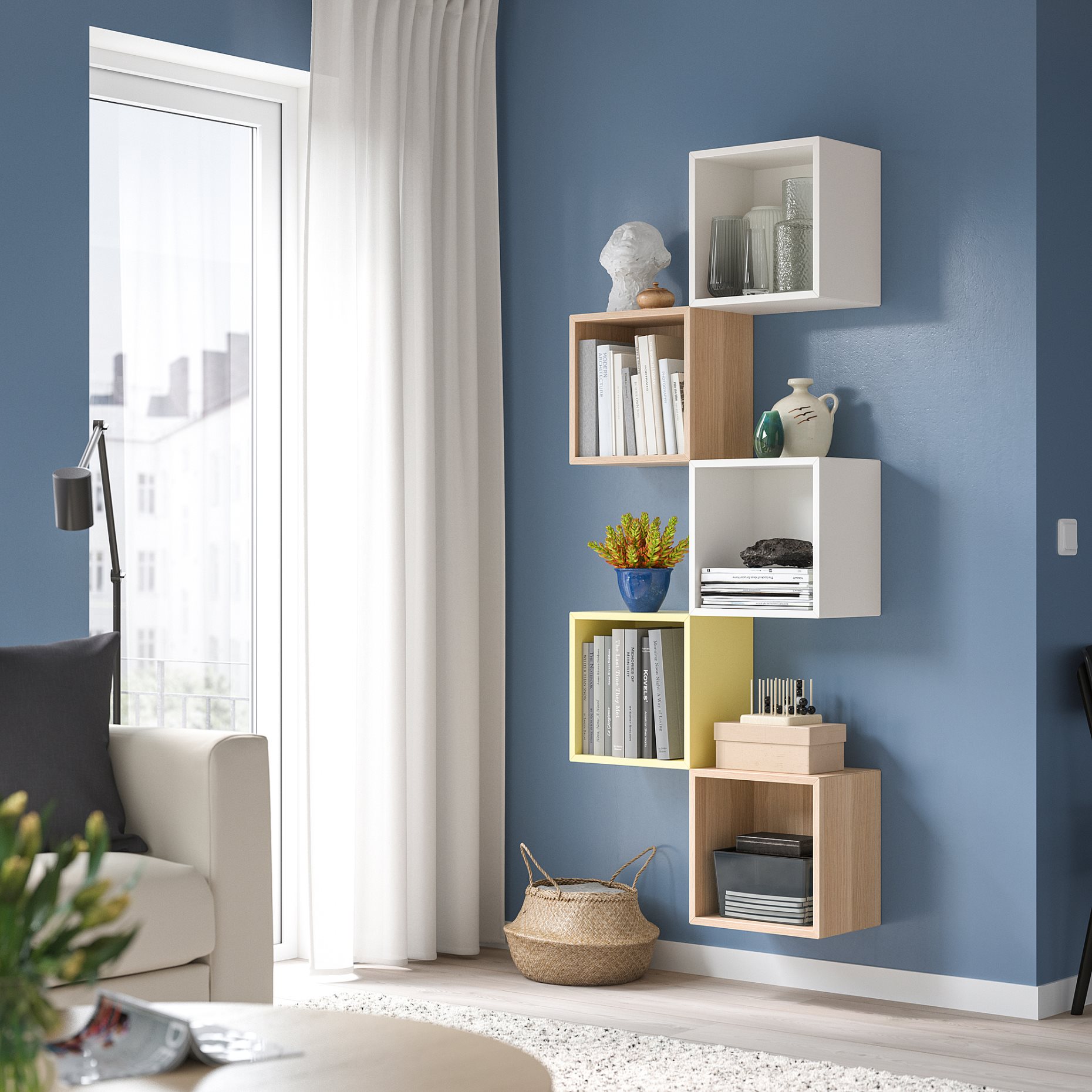 EKET, wall-mounted shelving unit, 292.862.57