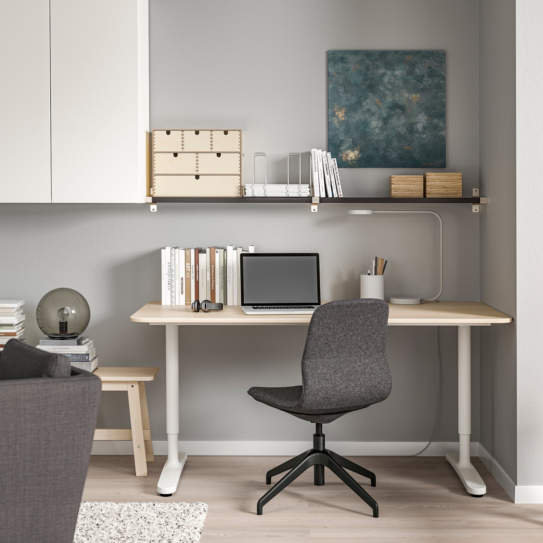 BERGSHULT/GRANHULT, wall shelf, 160x20 cm, 292.909.28