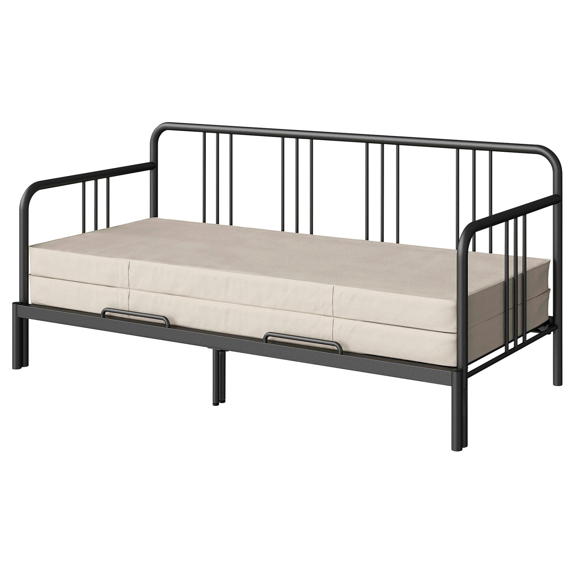FYRESDAL, day-bed with 2 mattresses, 80x200 cm, 293.909.61