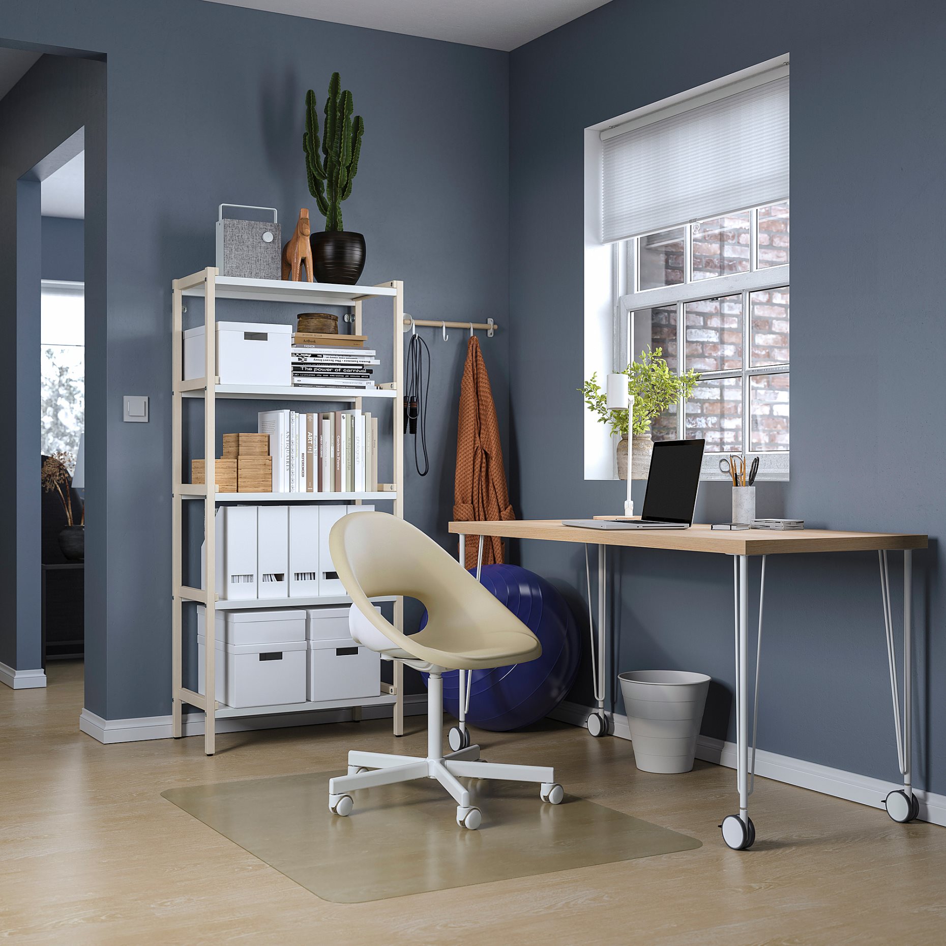 LAGKAPTEN/KRILLE, desk, 140x60 cm, 294.172.63