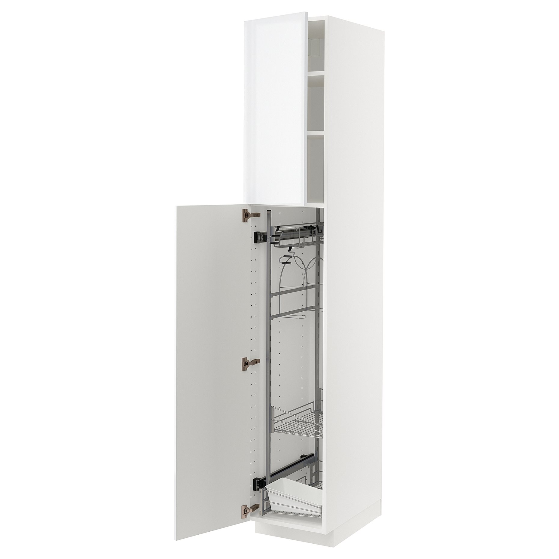 METOD, high cabinet with cleaning interior, 40x60x220 cm, 294.666.11