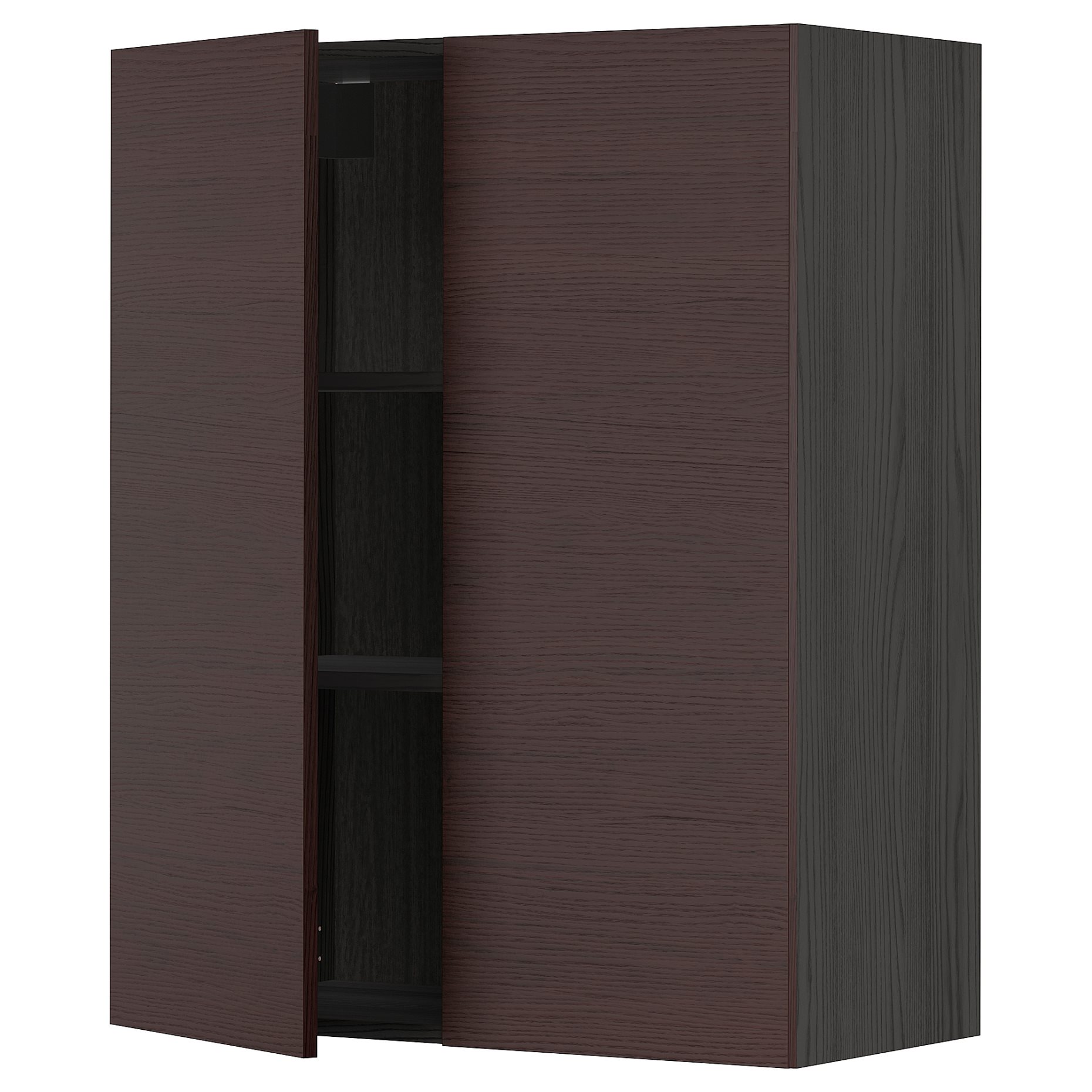 METOD, wall cabinet with shelves/2 doors, 80x100 cm, 294.684.03