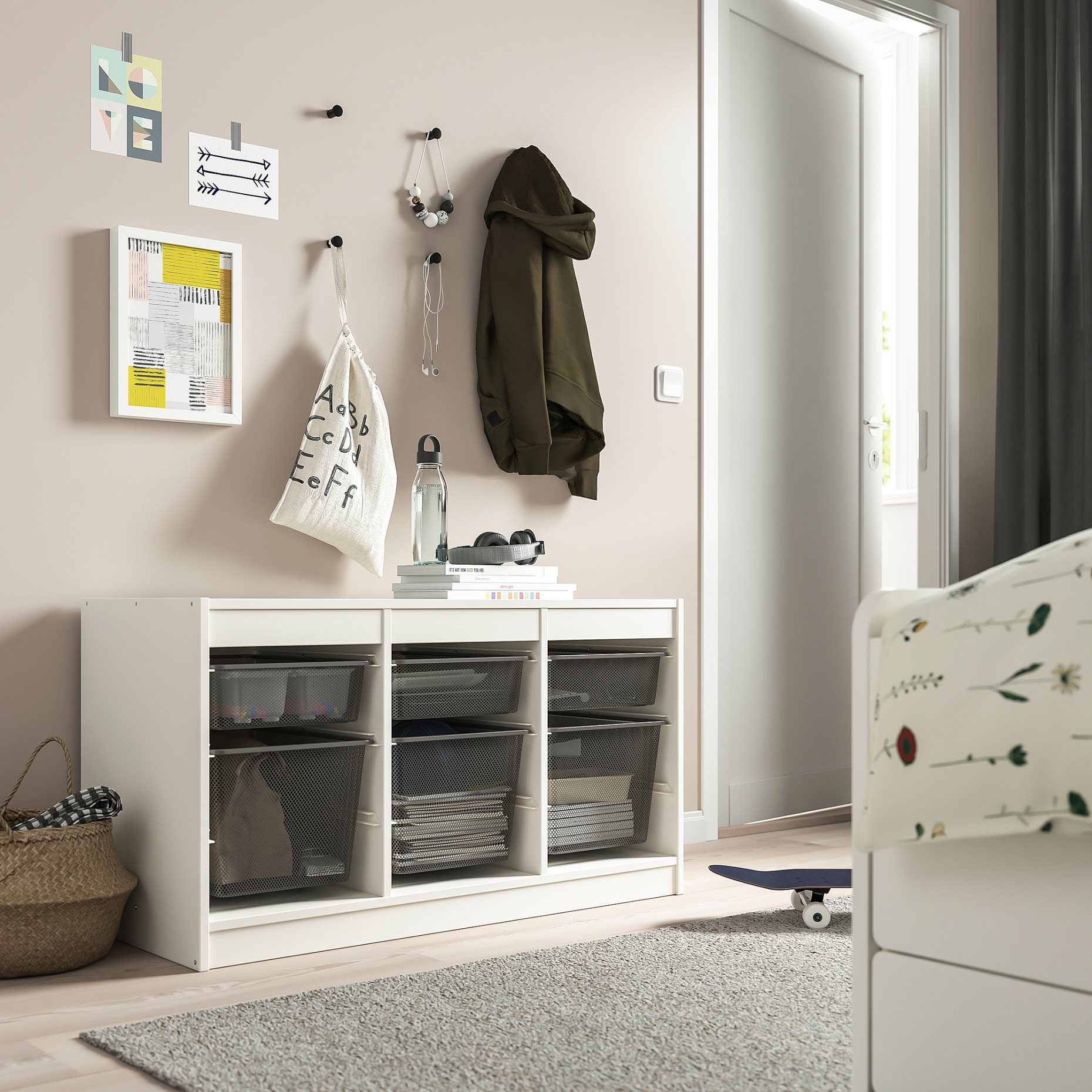 TROFAST, storage combination with boxes, 99x44x56 cm, 294.798.35