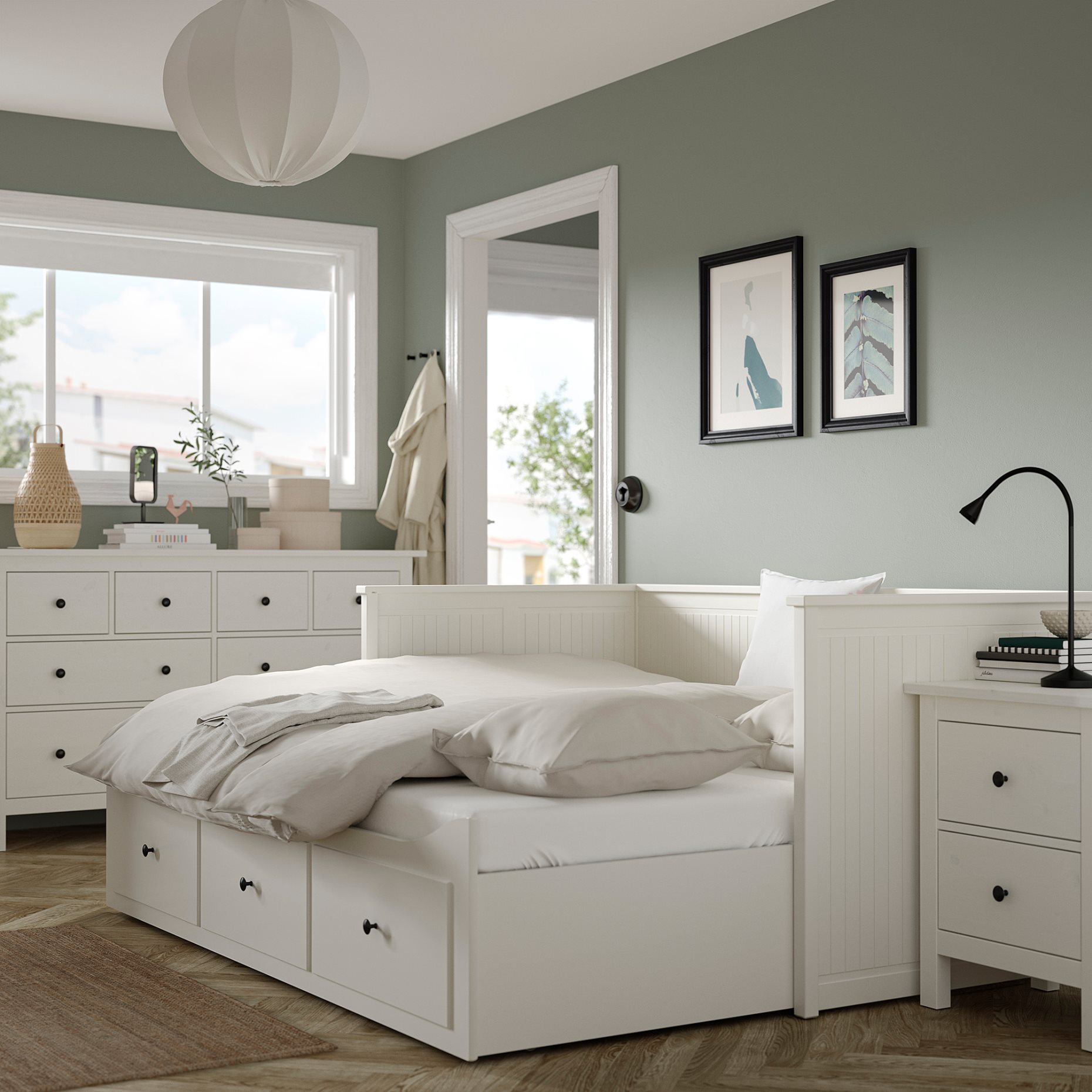 HEMNES, έπιπλα υπνοδωματίου, 3 τεμ. 80x200 cm, 294.834.27