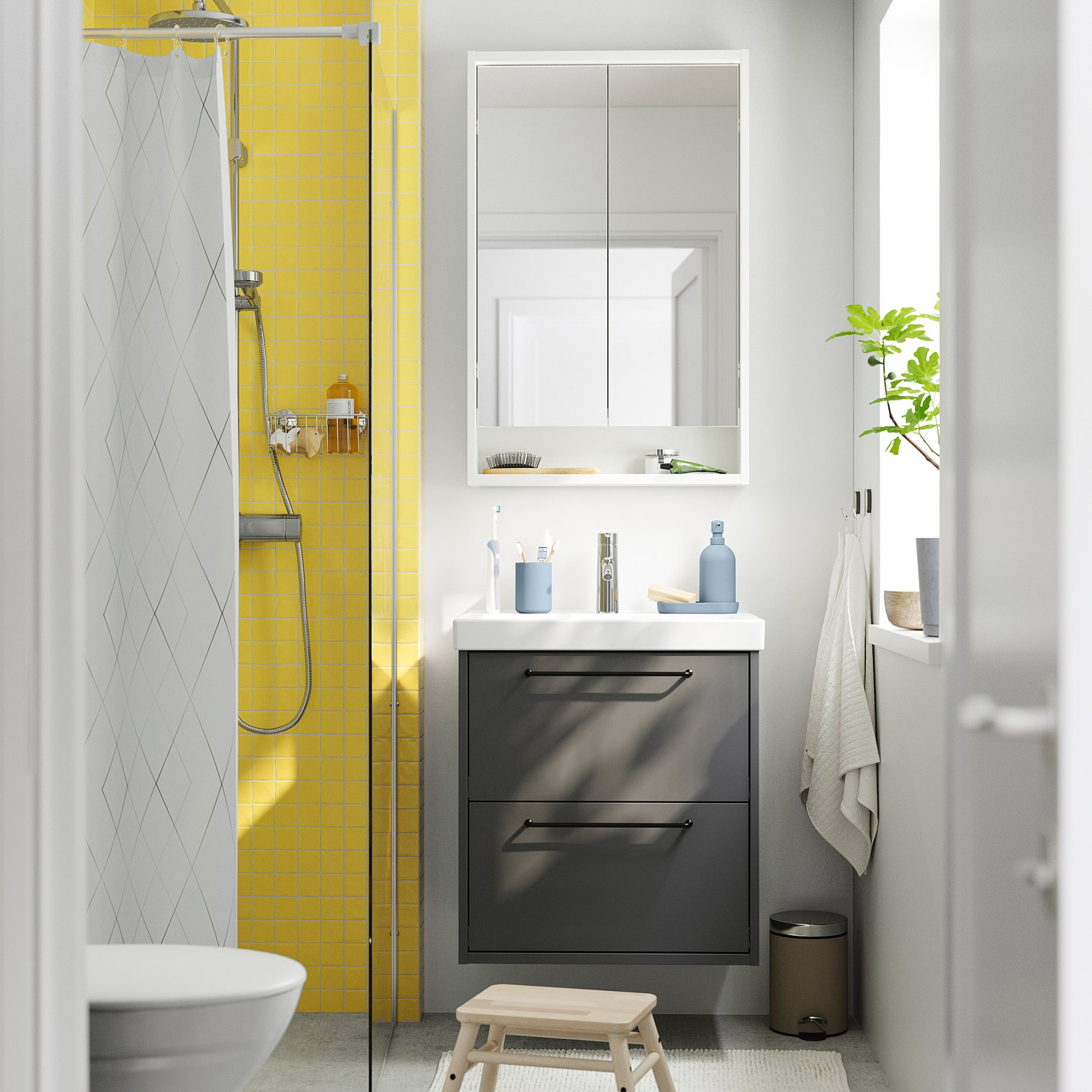 HAVBACK/ORRSJON, wash-stand with drawers/wash-basin/tap, 62x49x69 cm, 295.140.18