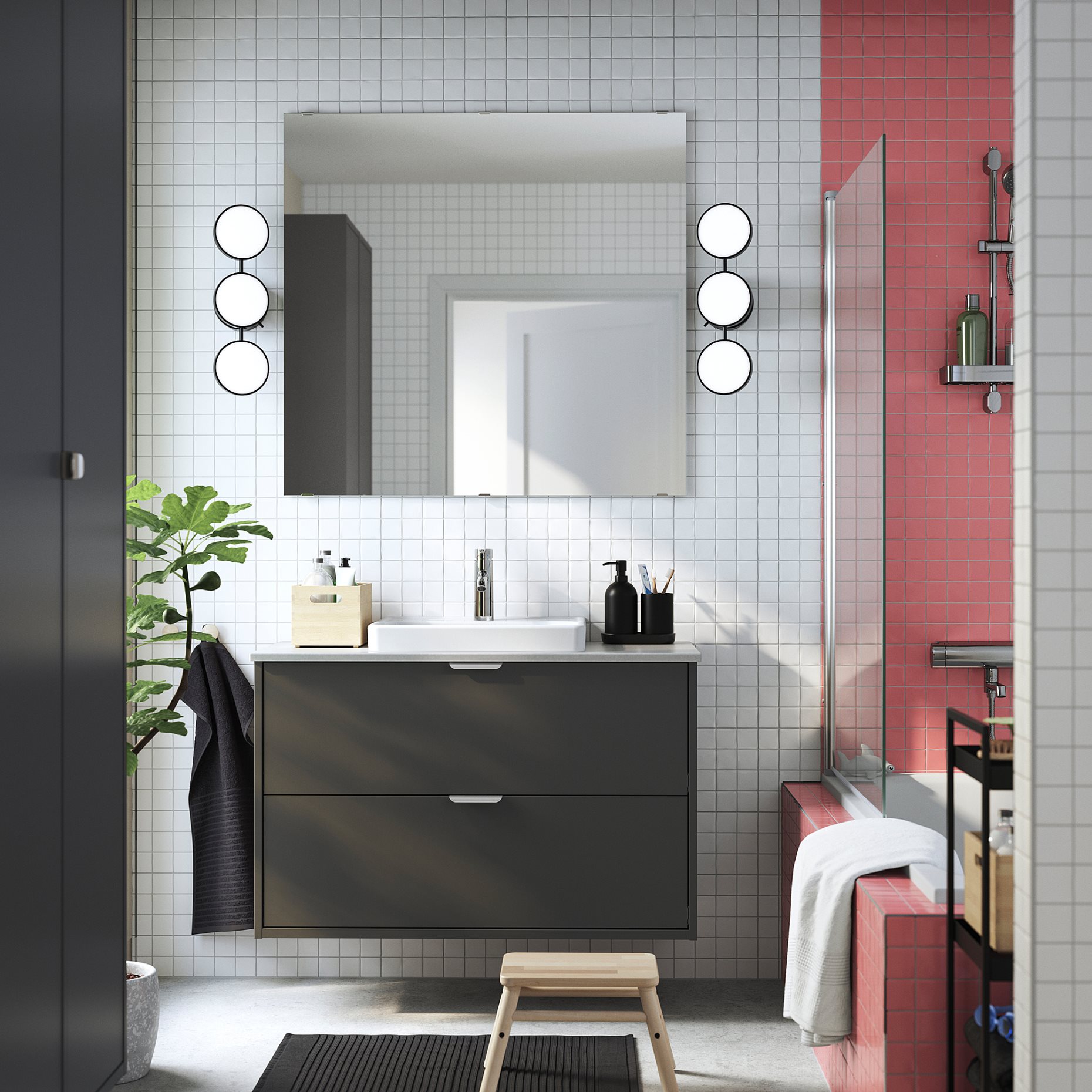 HAVBACK/ORRSJON, wash-stand with drawers/wash-basin/tap, 102x49x71 cm, 295.141.03