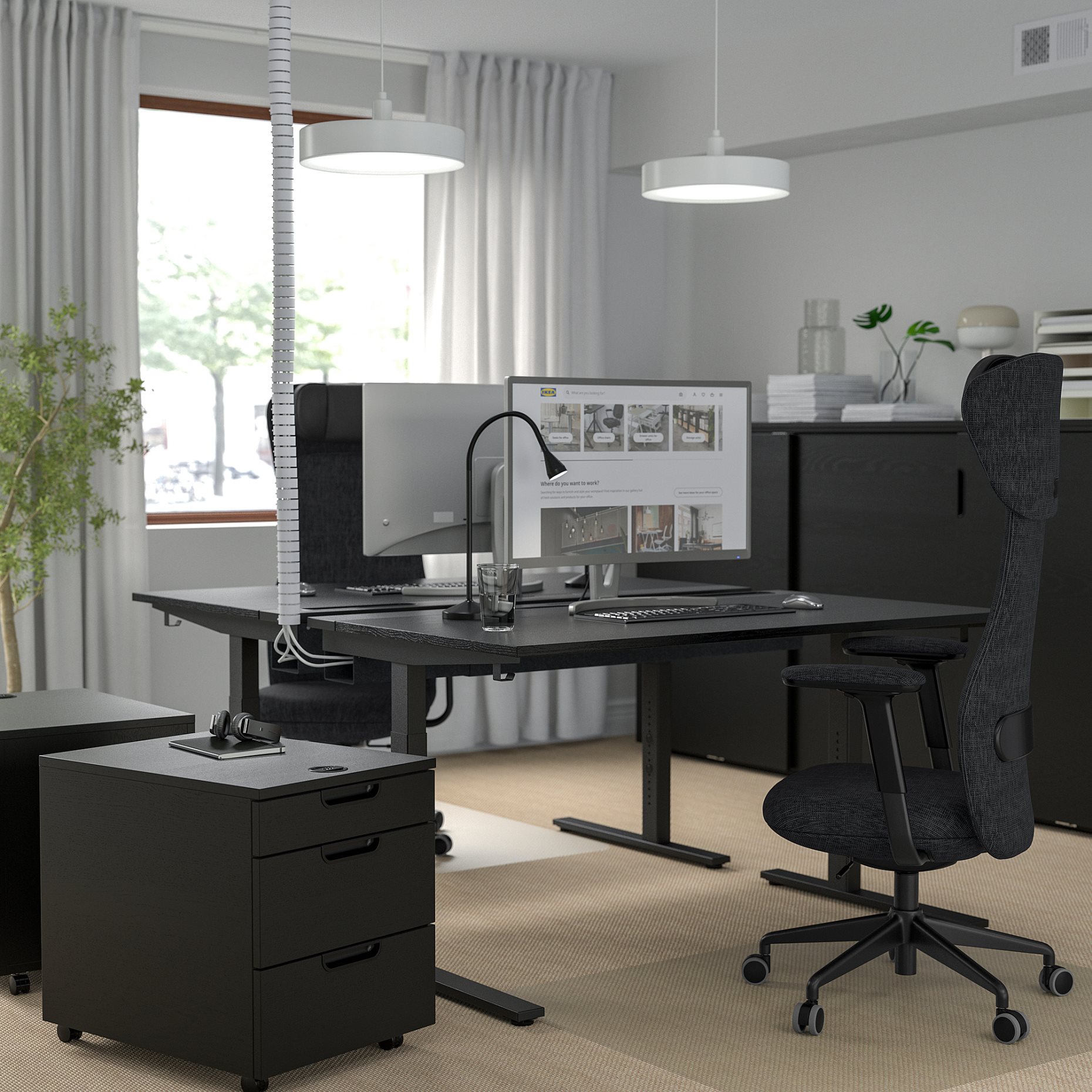 MITTZON, desk, 140x60 cm, 295.280.44