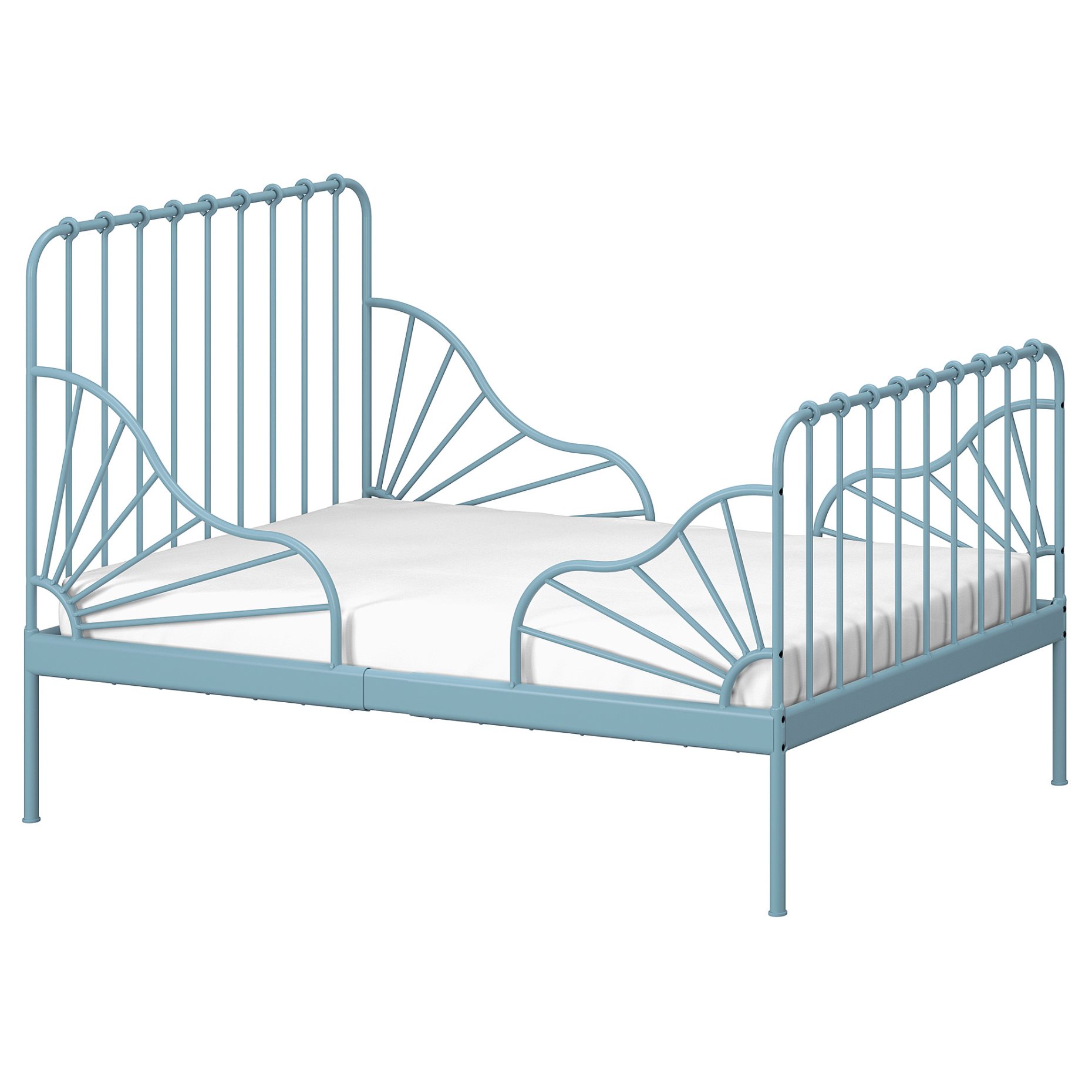 MINNEN, extendable bed frame with slatted bed base, 80x200 cm, 295.801.26