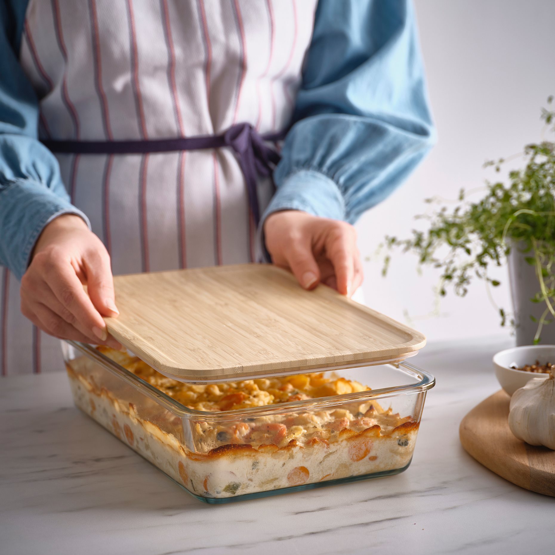 IKEA 365+, large rectangular food container with lid, 3.1 l, 295.805.36