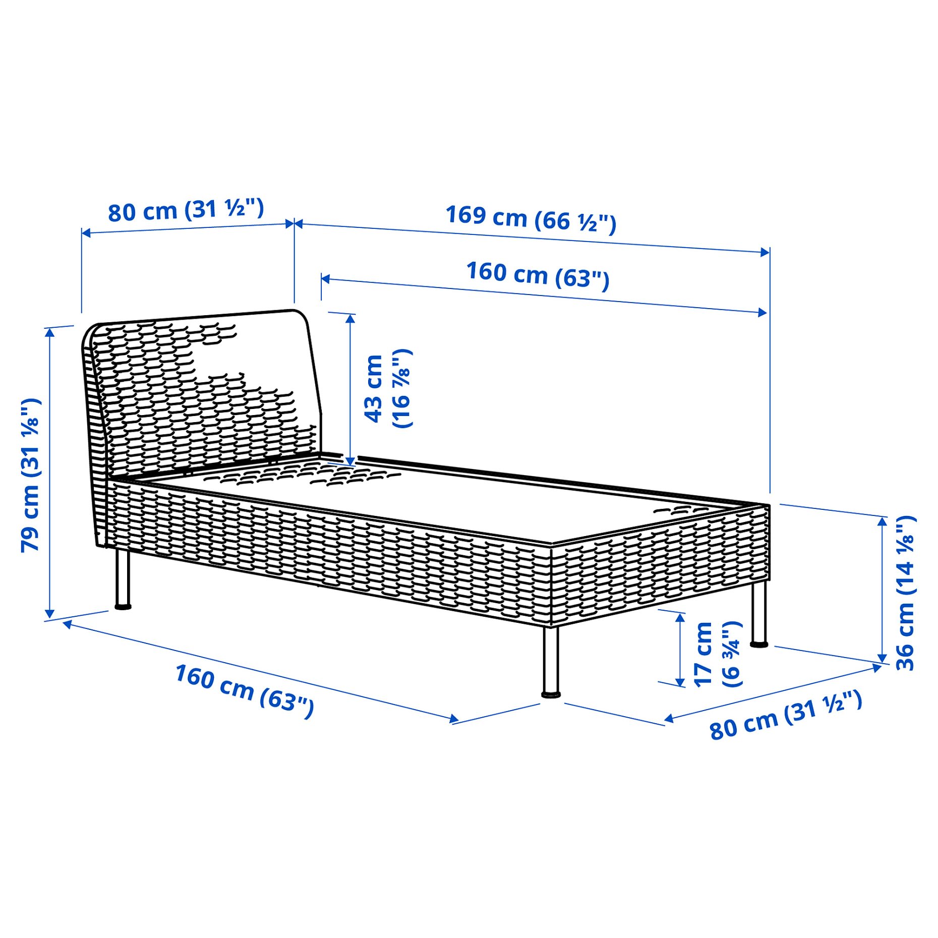 VITTSKÄR, modular chaise longue, outdoor, 295.912.57