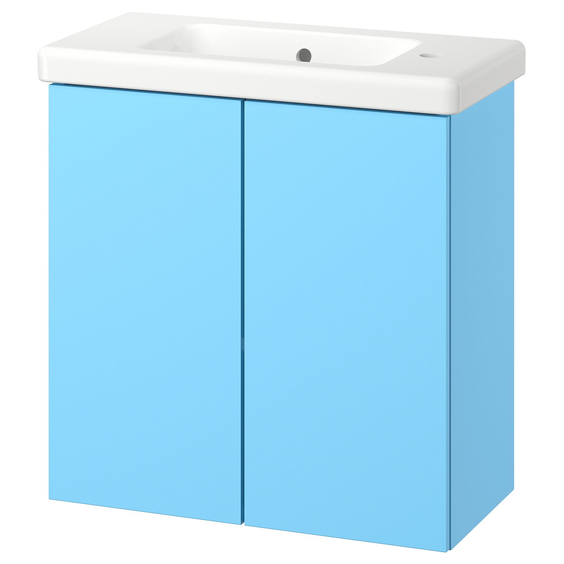 ENHET/TVALLEN, wash-stand with doors/wash-basin, 64x33x65 cm, 296.236.25