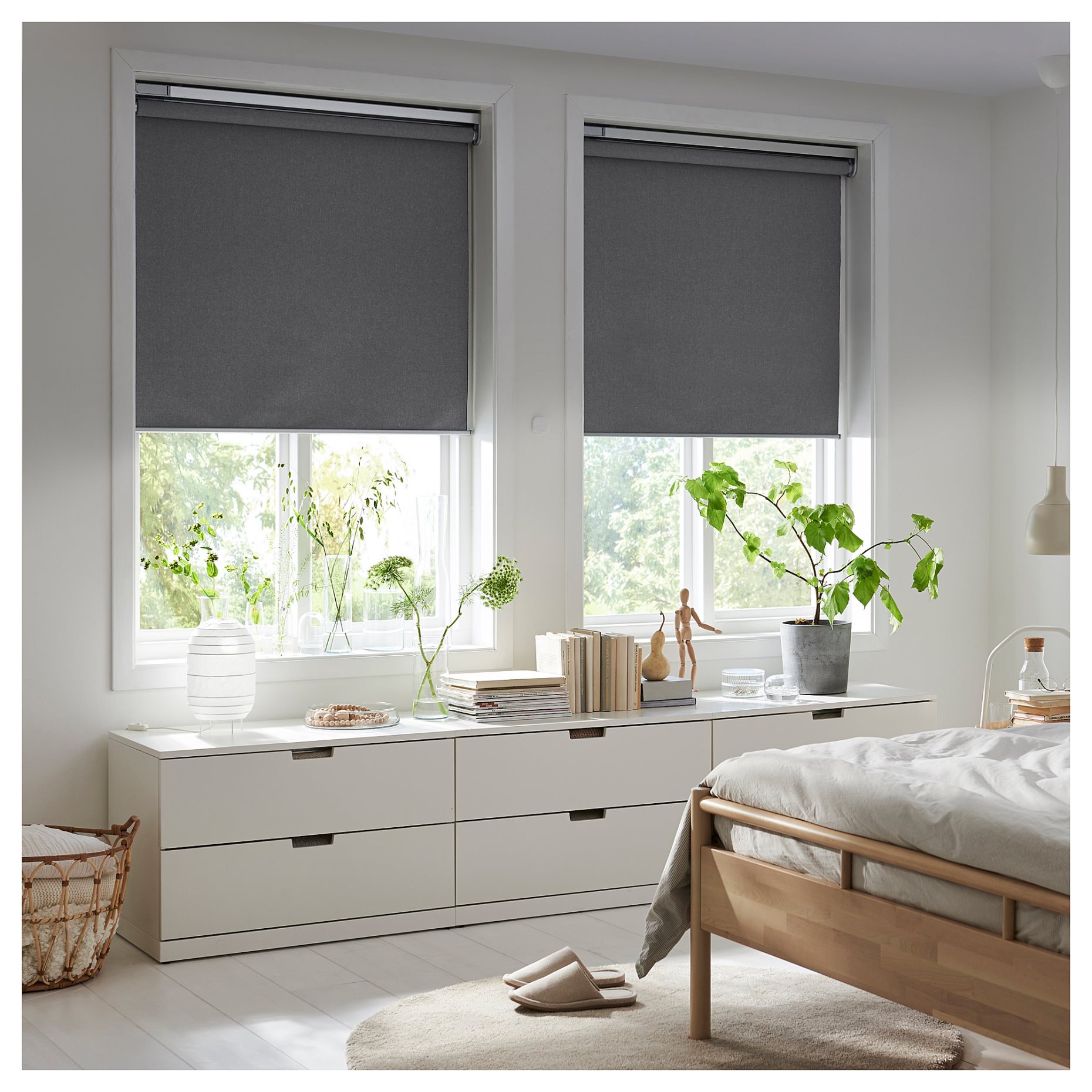 FYRTUR, block-out roller blind wireless/battery-operated, 304.081.73