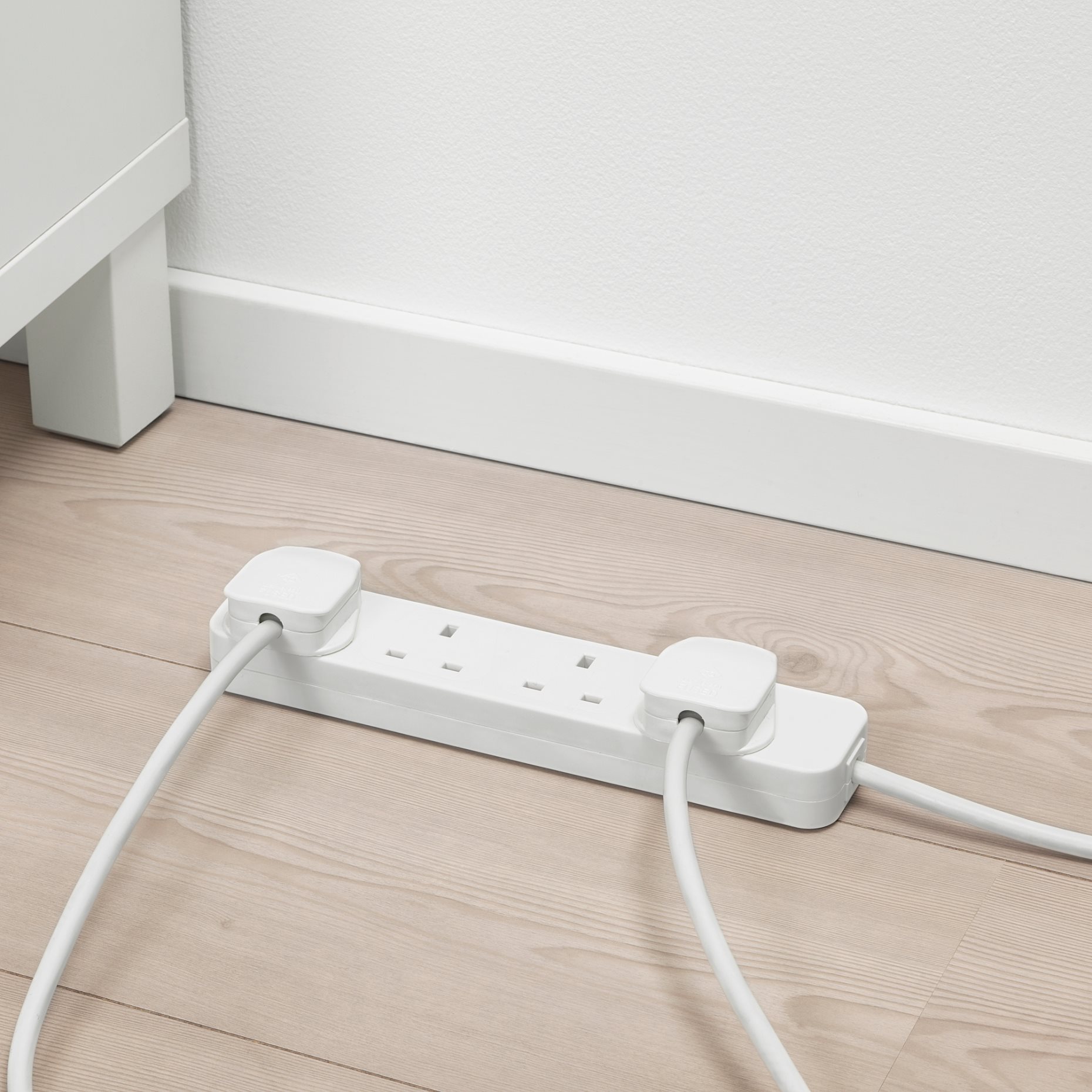 KOPPLA, 4-way socket earthed, 2 pack, 304.120.33