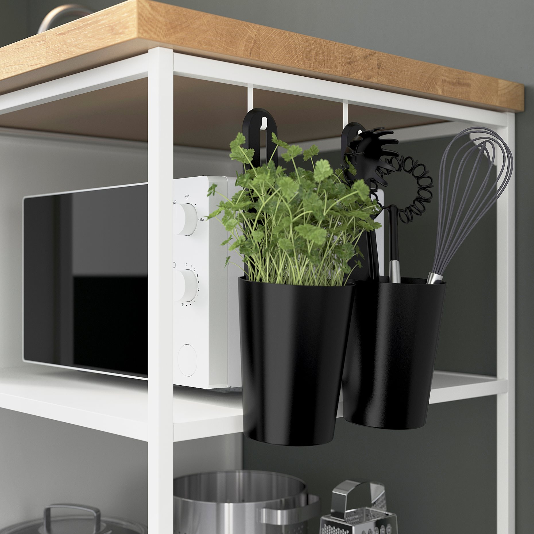 ENHET, base frame with shelves, 60x60x75 cm, 304.489.75
