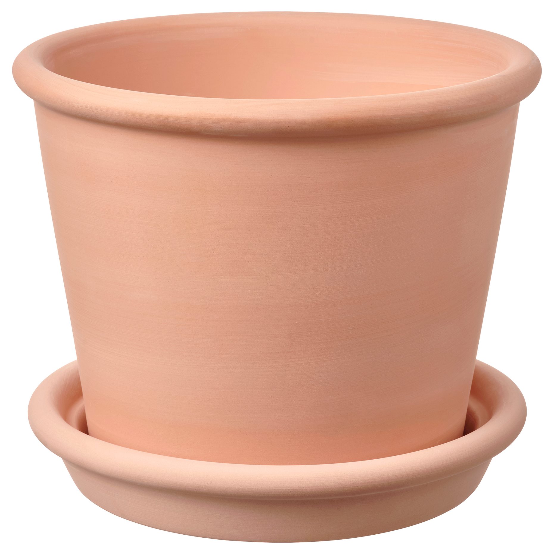 MUSKOTBLOMMA, plant pot with saucer in/outdoor, 15 cm, 304.548.91
