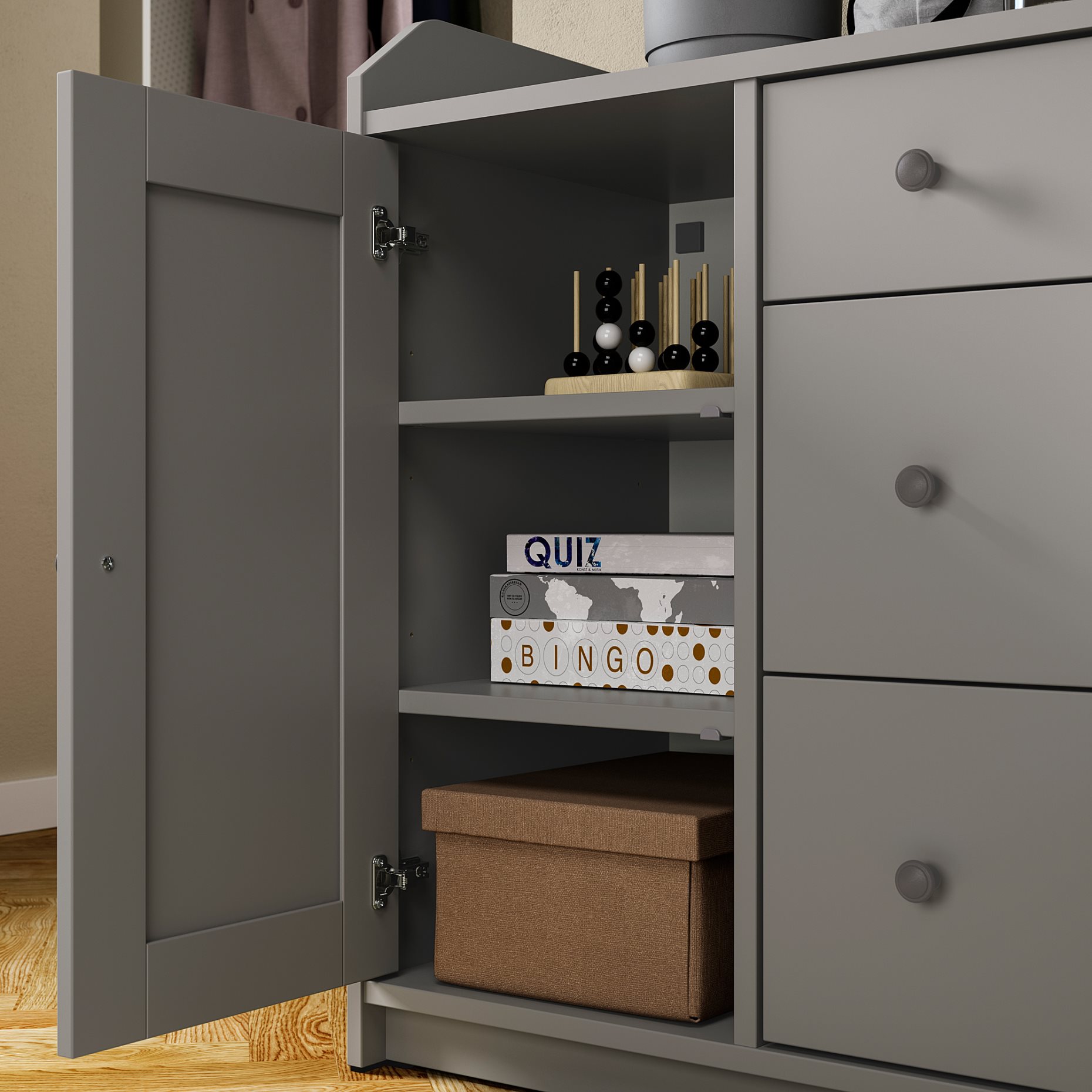 HAUGA, sideboard, 140x84 cm, 304.569.08