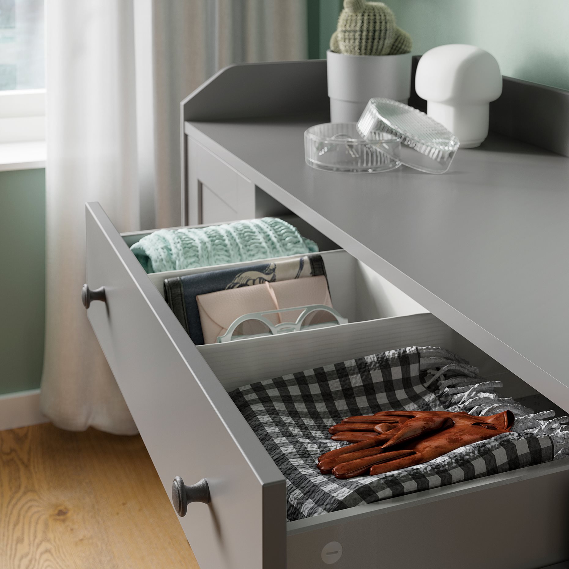 HAUGA, sideboard, 140x84 cm, 304.569.08