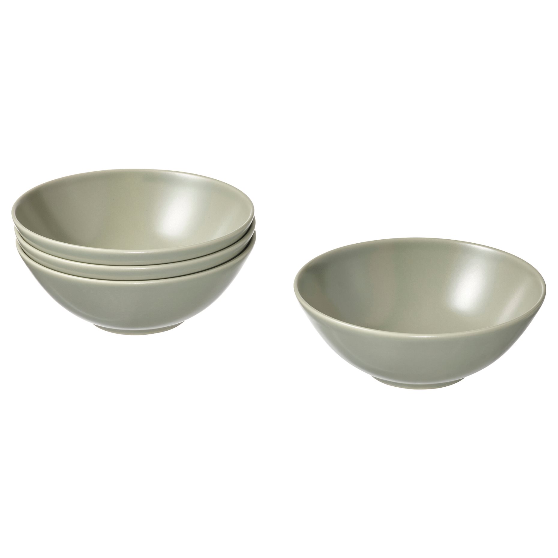 FÄRGKLAR, bowl/matt 4 pack, 16 cm, 304.781.37