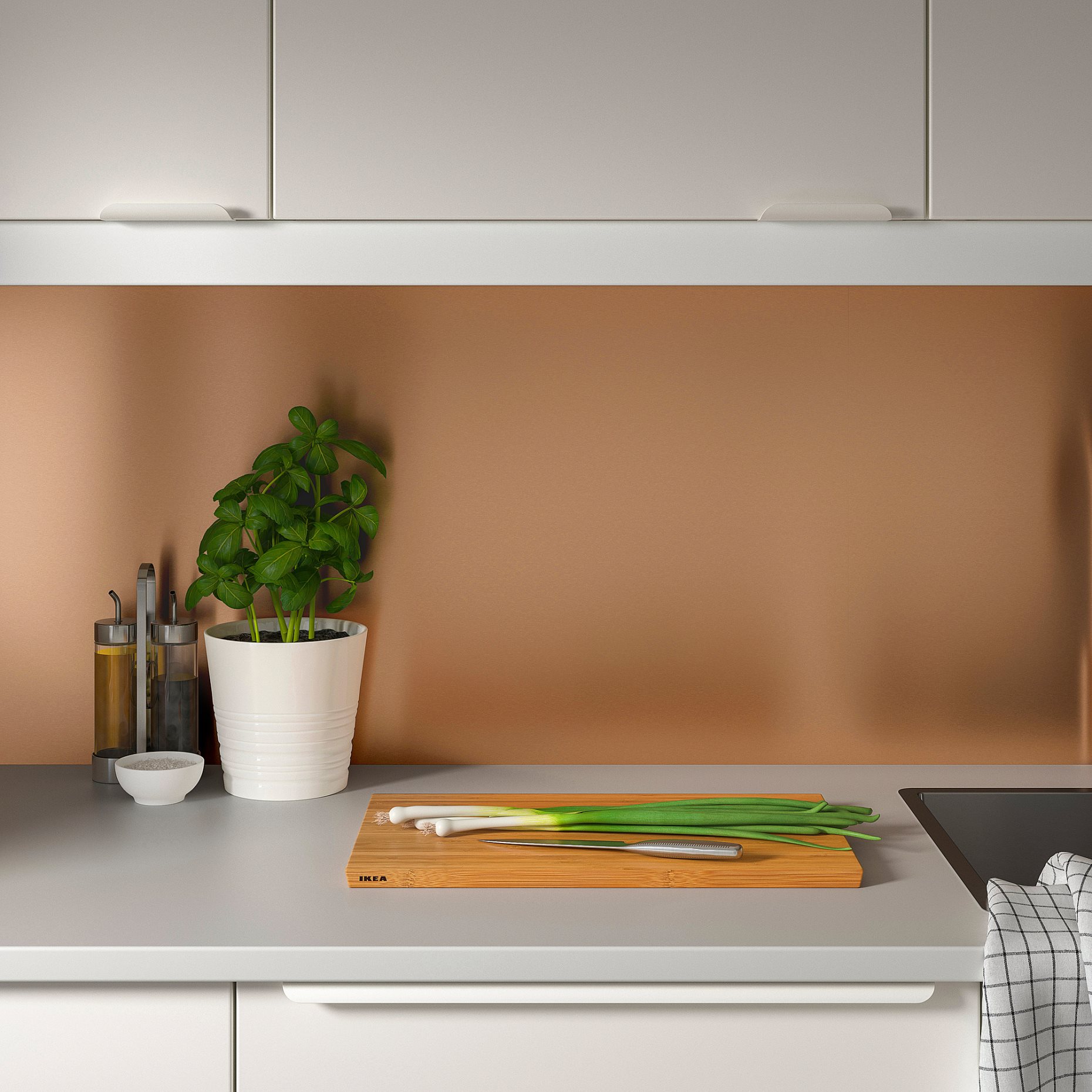 LYSEKIL, wall panel double sided brushed, 119.6x55 cm, 304.829.74