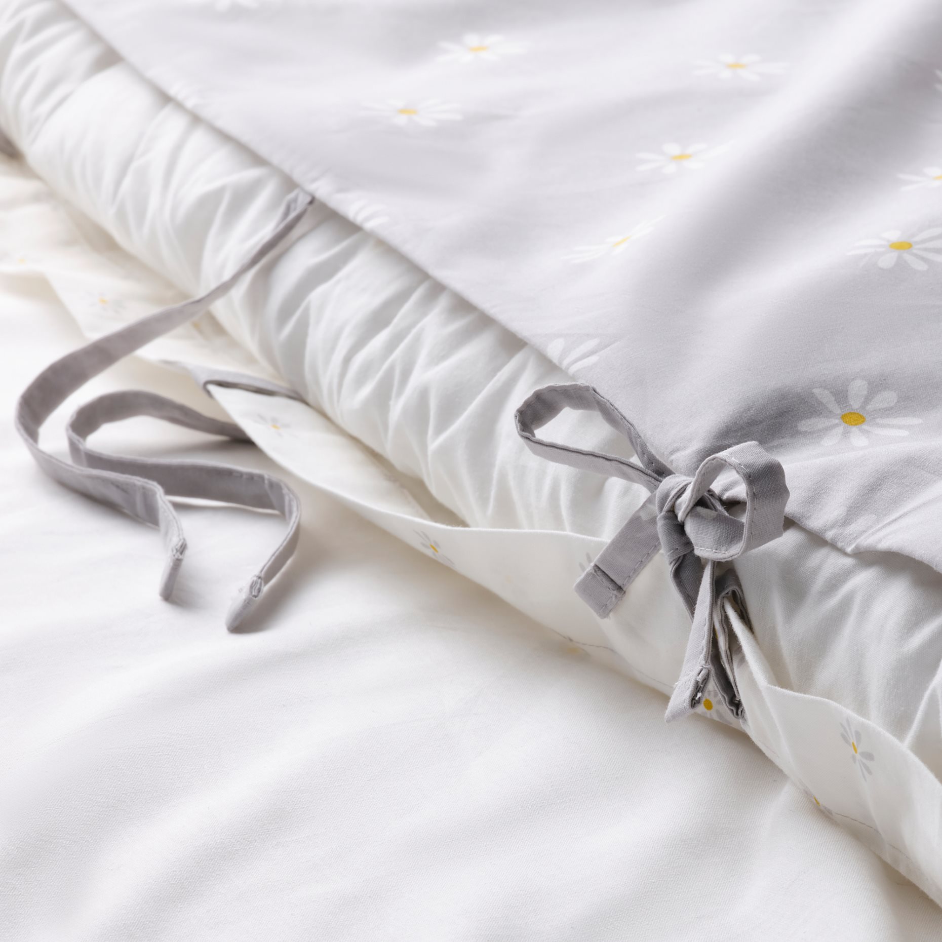 NATTSLÄNDA, duvet cover and pillowcase/floral pattern, 150x200/50x60 cm, 305.080.21
