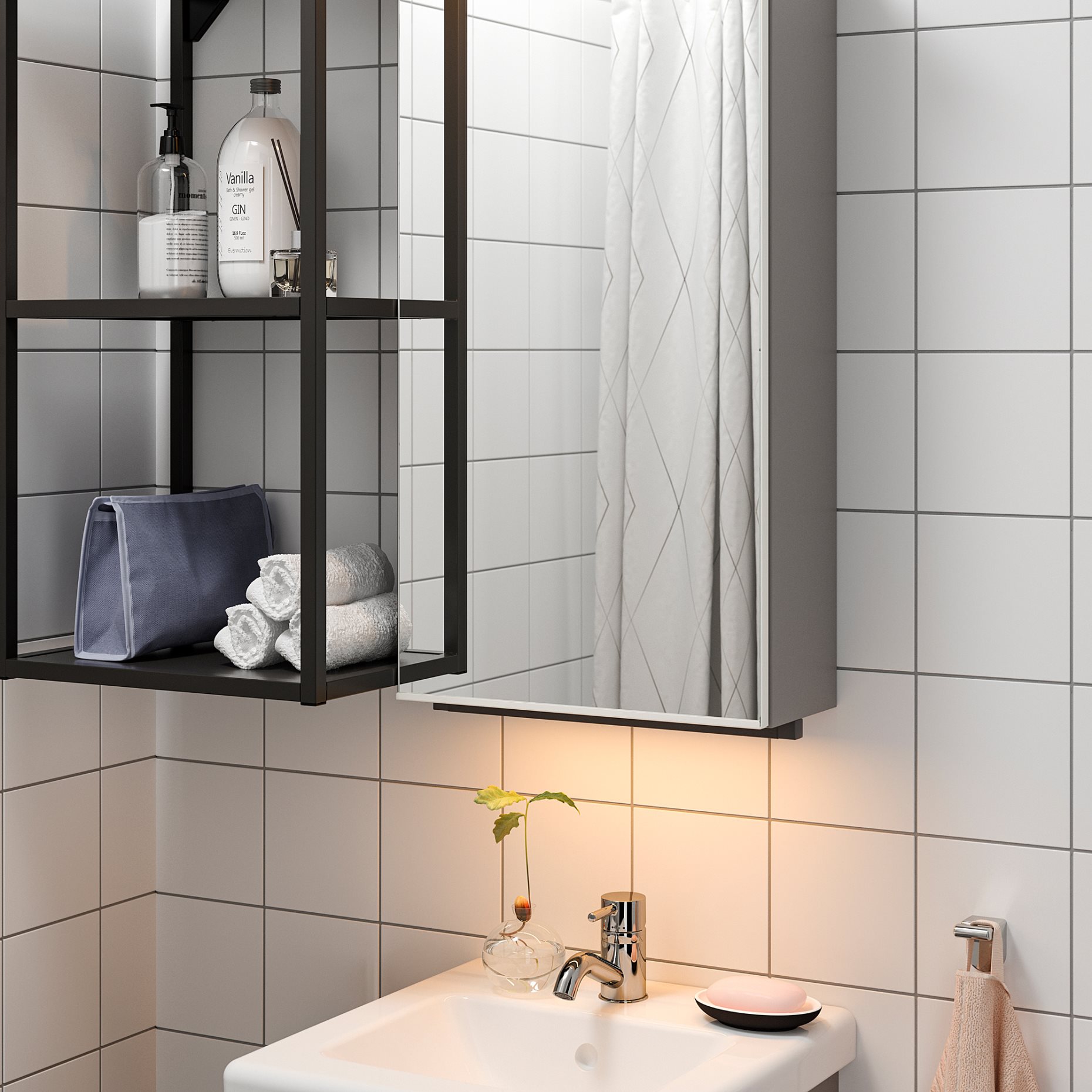 SILVERGLANS, bathroom lighting strip with built-in LED light source/dimmable, 40 cm, 305.286.70