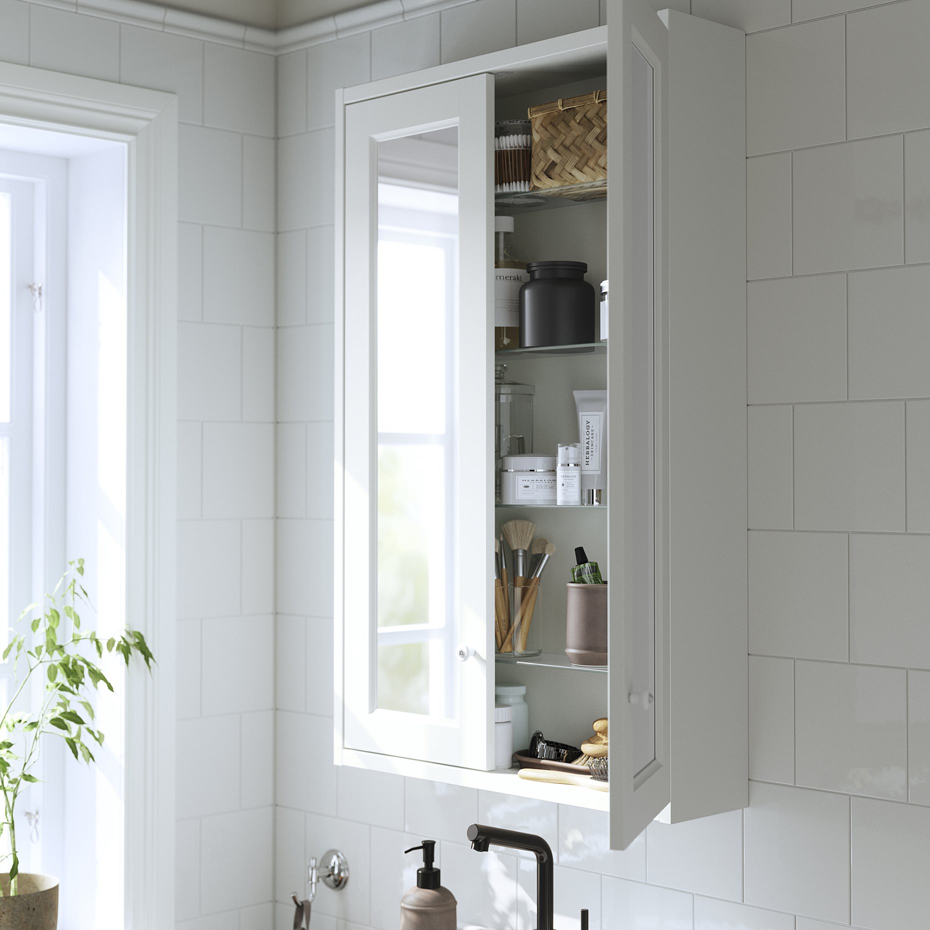 TANNFORSEN, mirror cabinet with doors, 60x15x95 cm, 305.351.28
