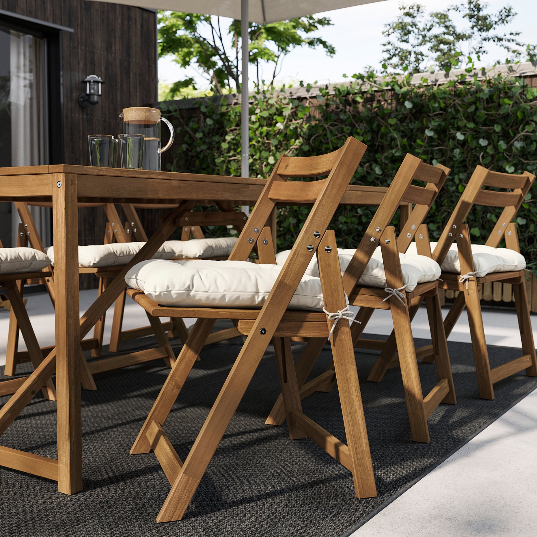 KUDDARNA, chair cushion outdoor, 44x44 cm, 305.472.30