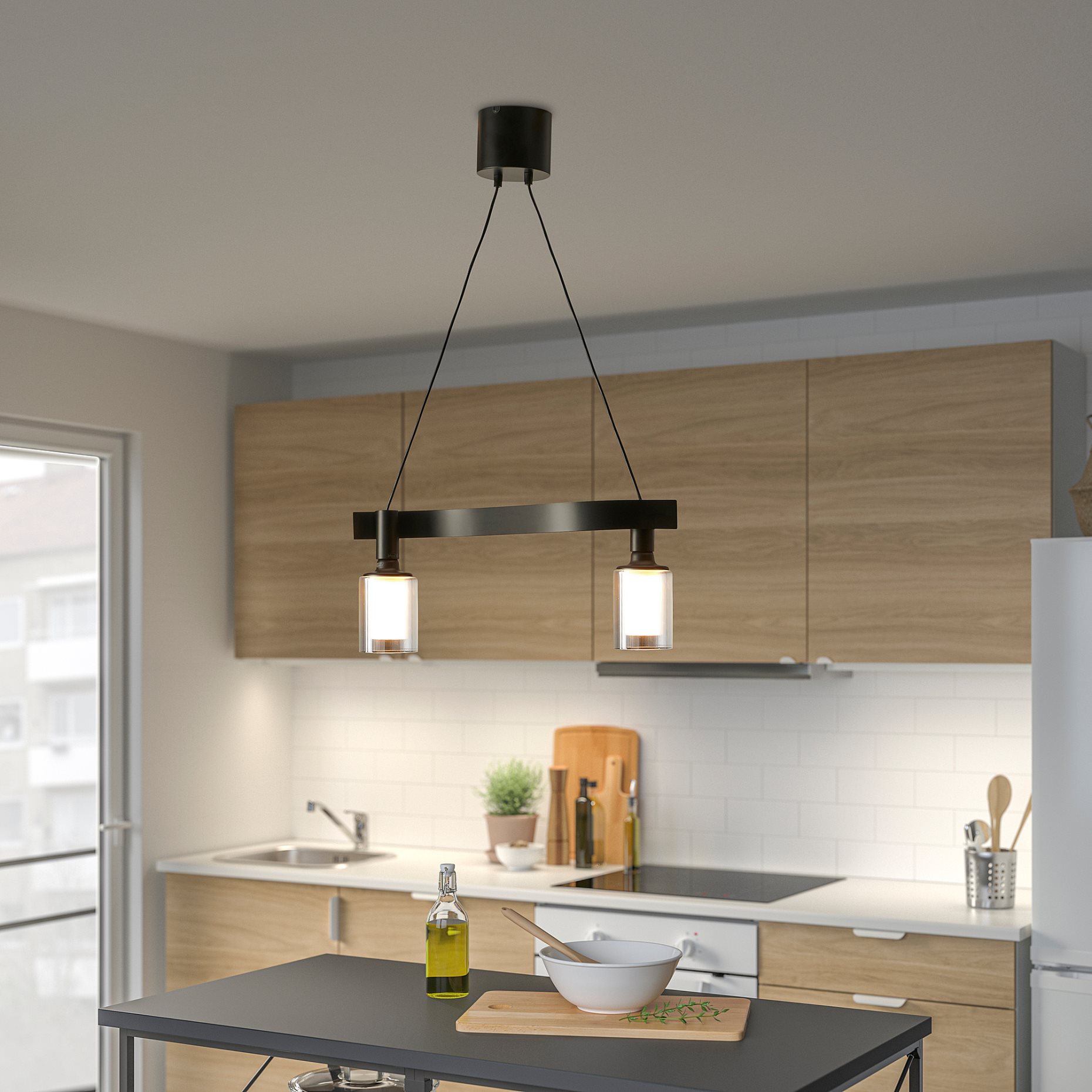 ACKJA, pendant lamp/wave shaped, 305.589.16