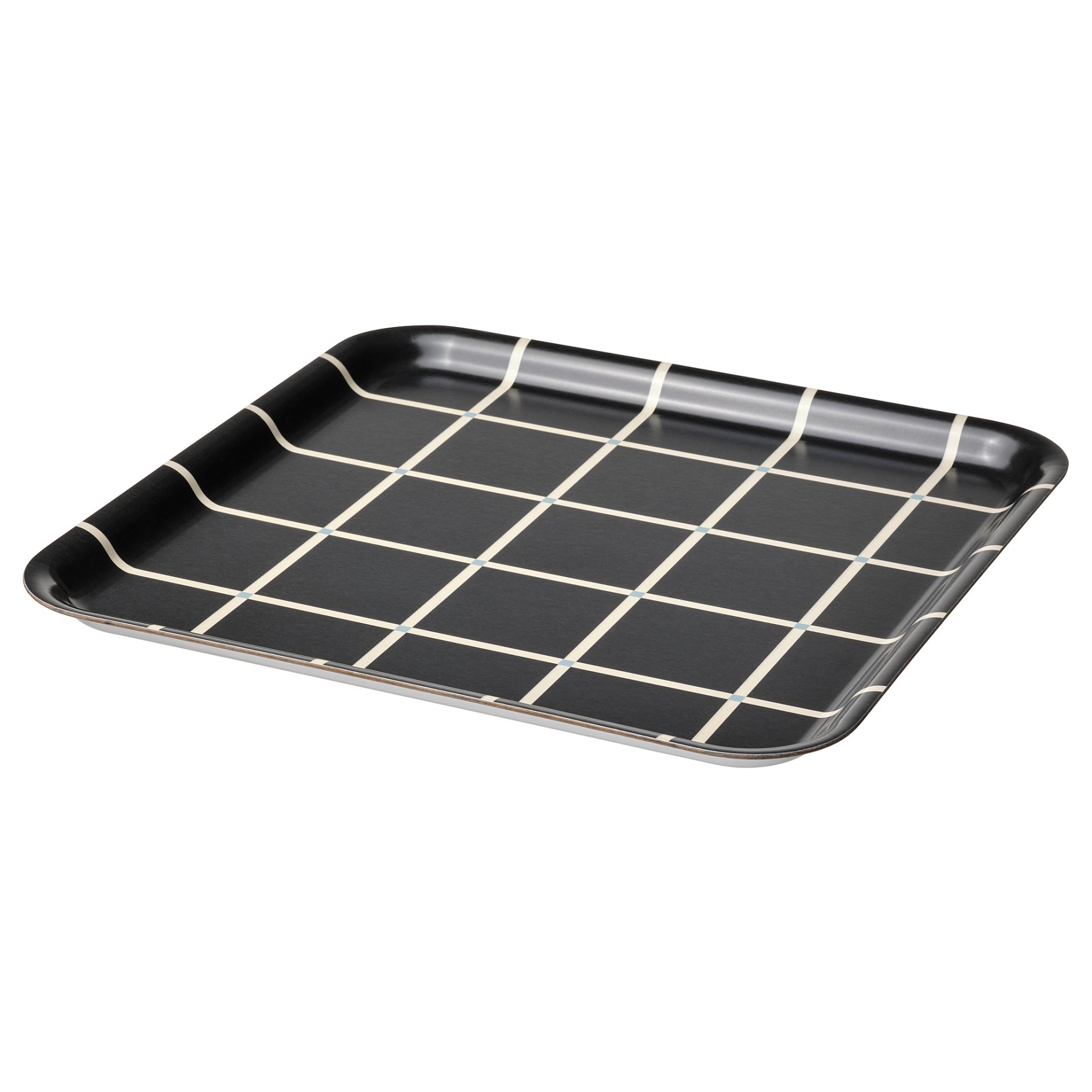 RODKNOT, tray/check pattern, 33x33 cm, 305.646.96