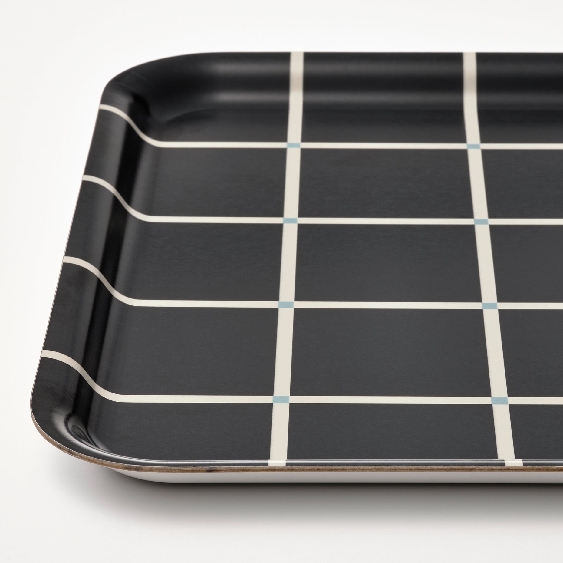 RODKNOT, tray/check pattern, 33x33 cm, 305.646.96