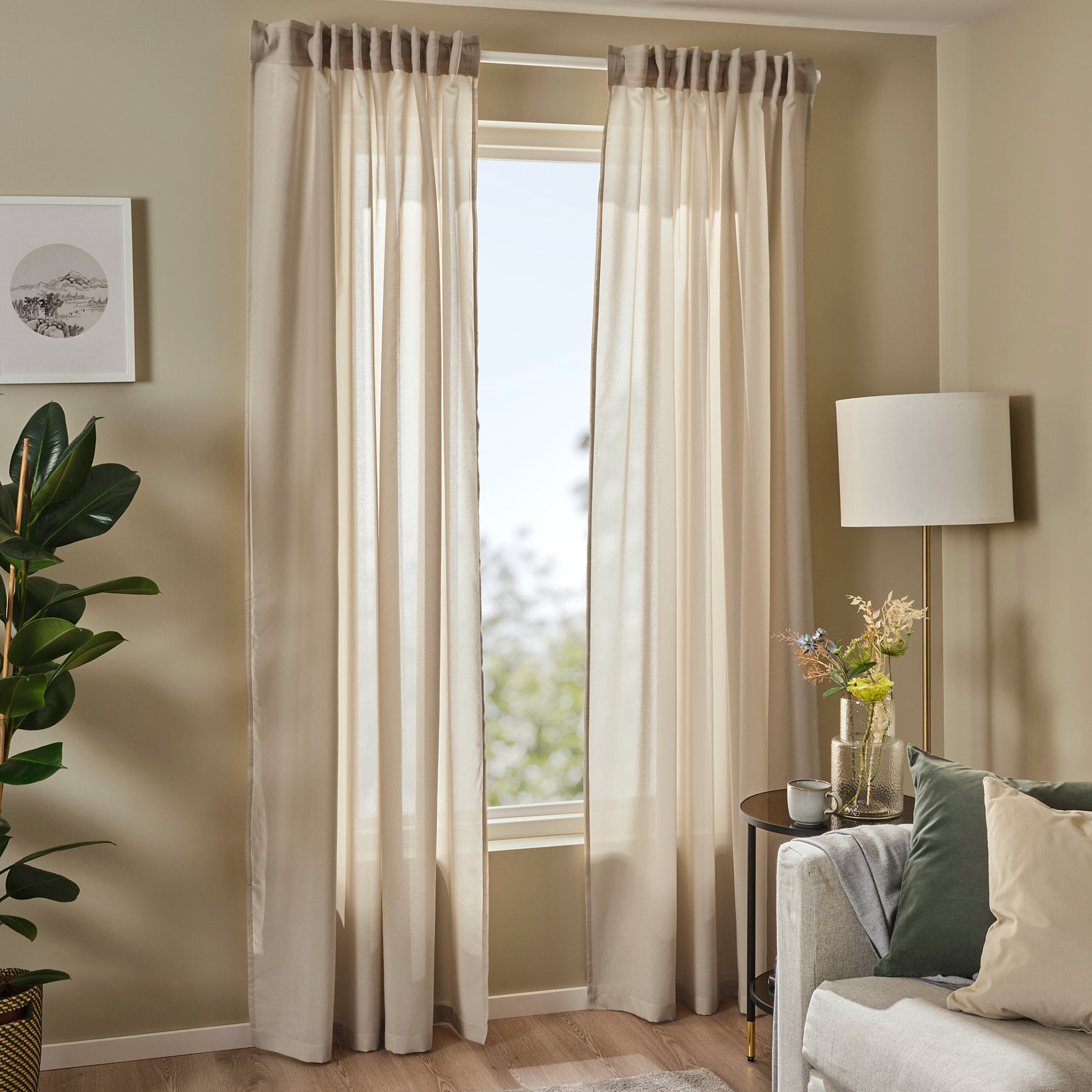 ROSENROBINIA, sheer curtains 1 pair, 145x300 cm, 305.648.56