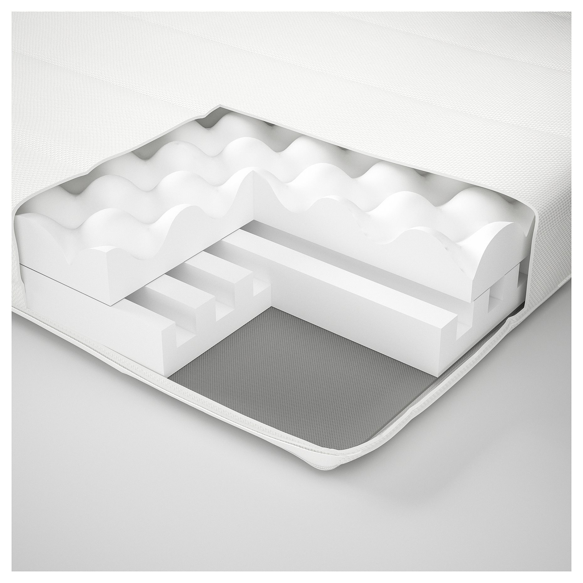 ÅFJÄLL, foam mattress/medium firm, 80x200 cm, 305.686.42