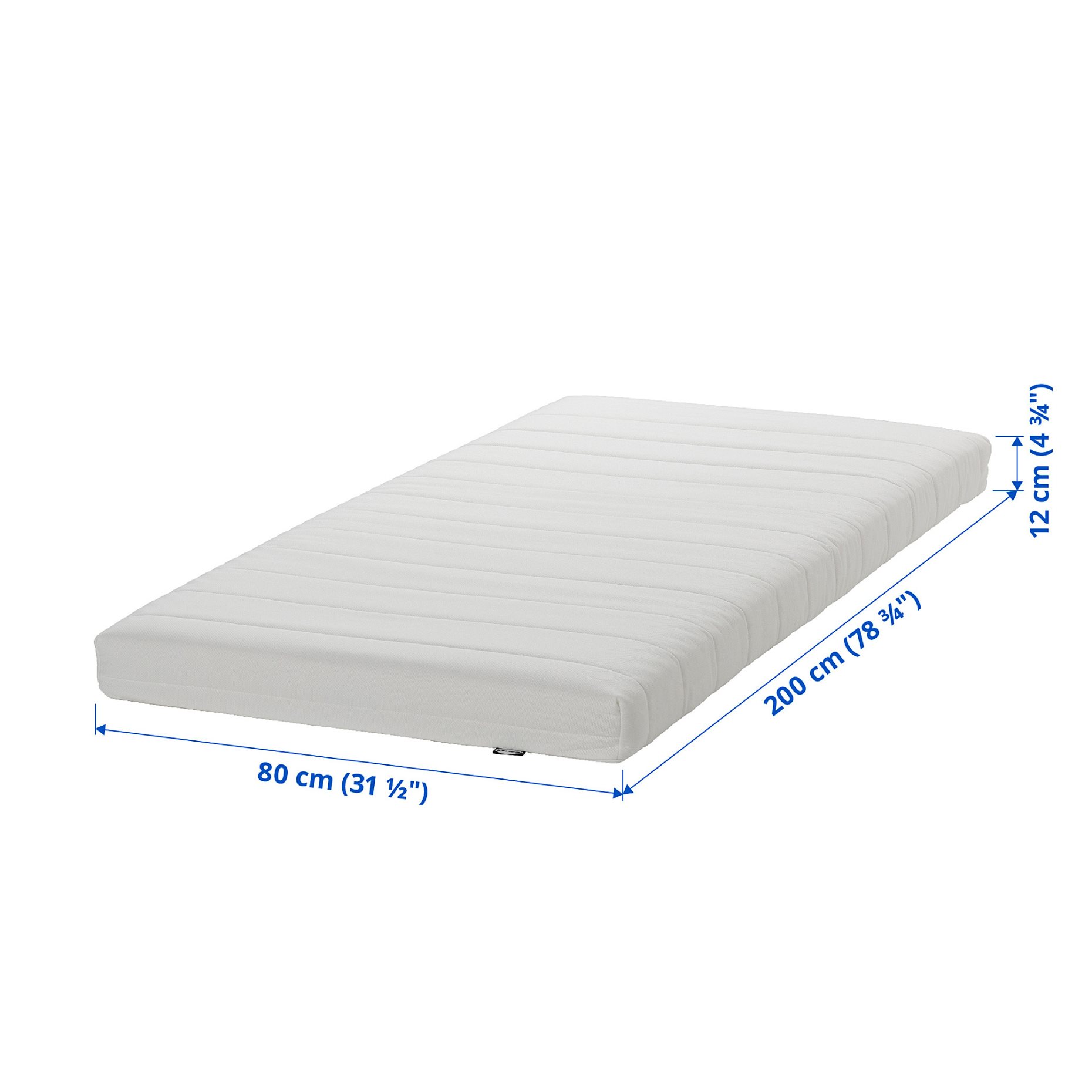 ÅFJÄLL, foam mattress/medium firm, 80x200 cm, 305.686.42