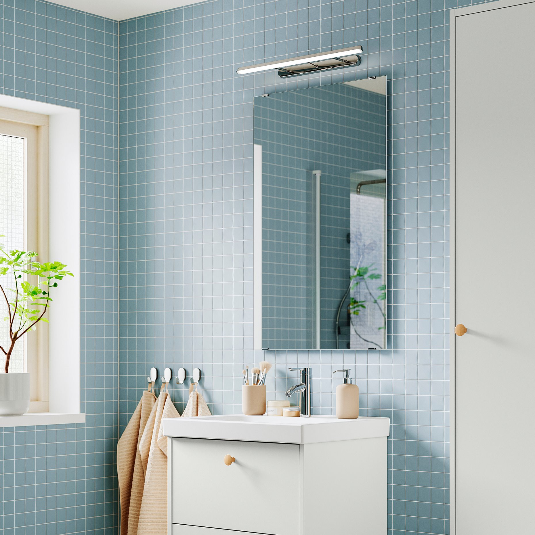 FLASKPOST, cabinet/wall lighting with built-in LED light source, 56 cm, 305.910.39