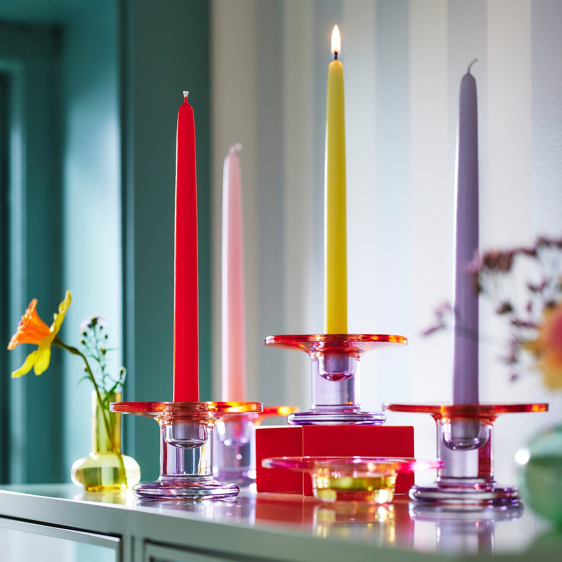 TJÄRLEK, candlestick, 7 cm, 305.922.46