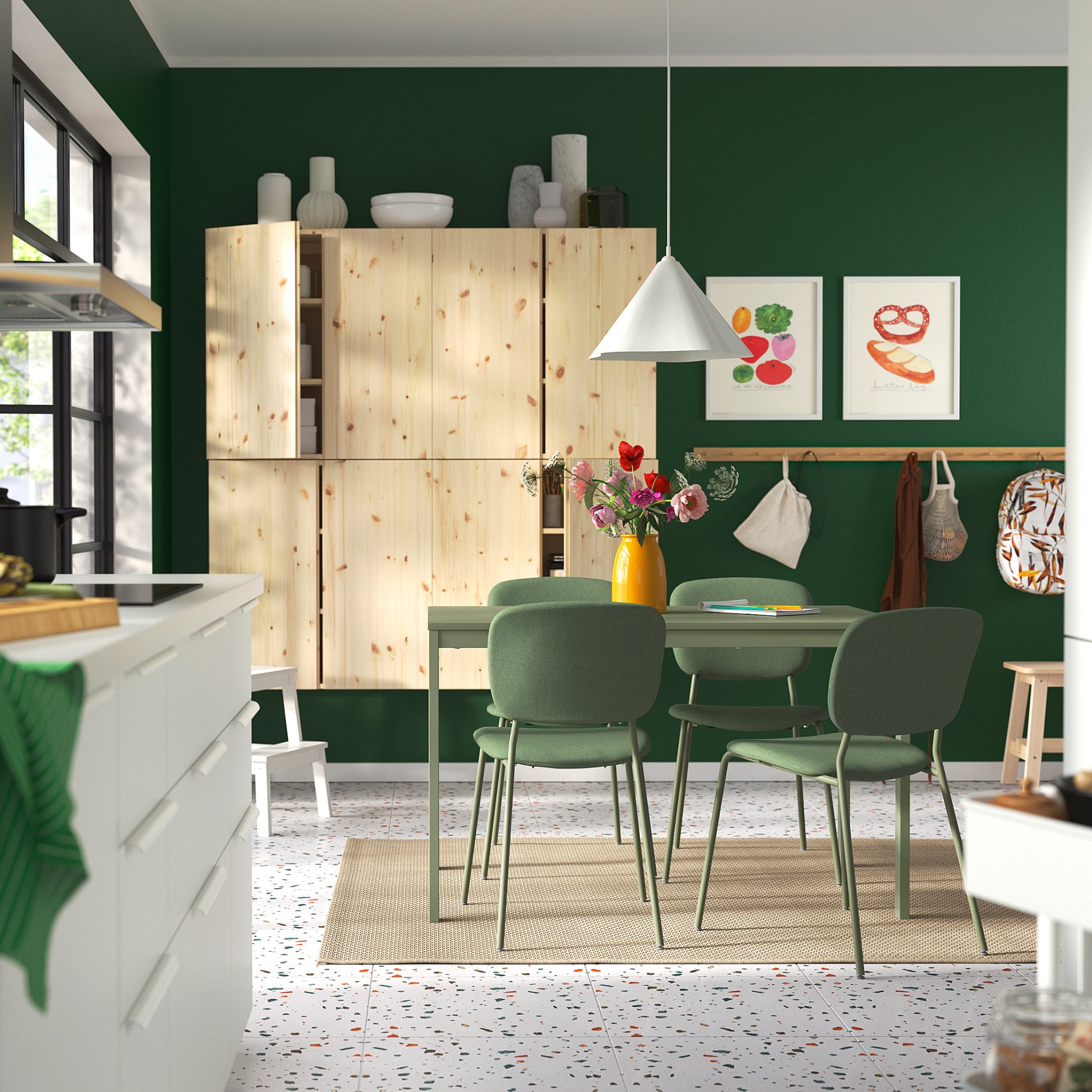 VIHALS, extendable table, 120/180x74 cm, 305.927.55