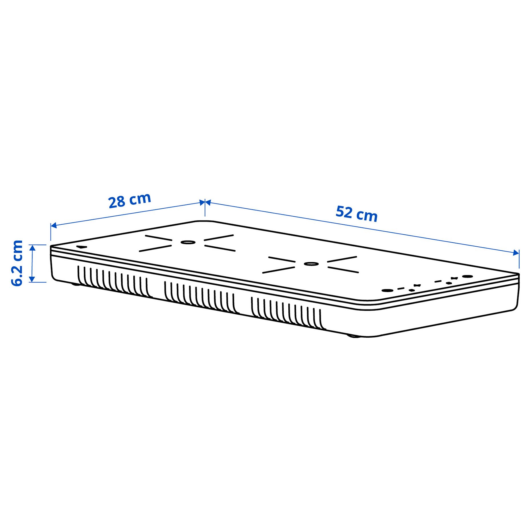 TILLREDA, portable induction hob, 2 zones, 305.931.23