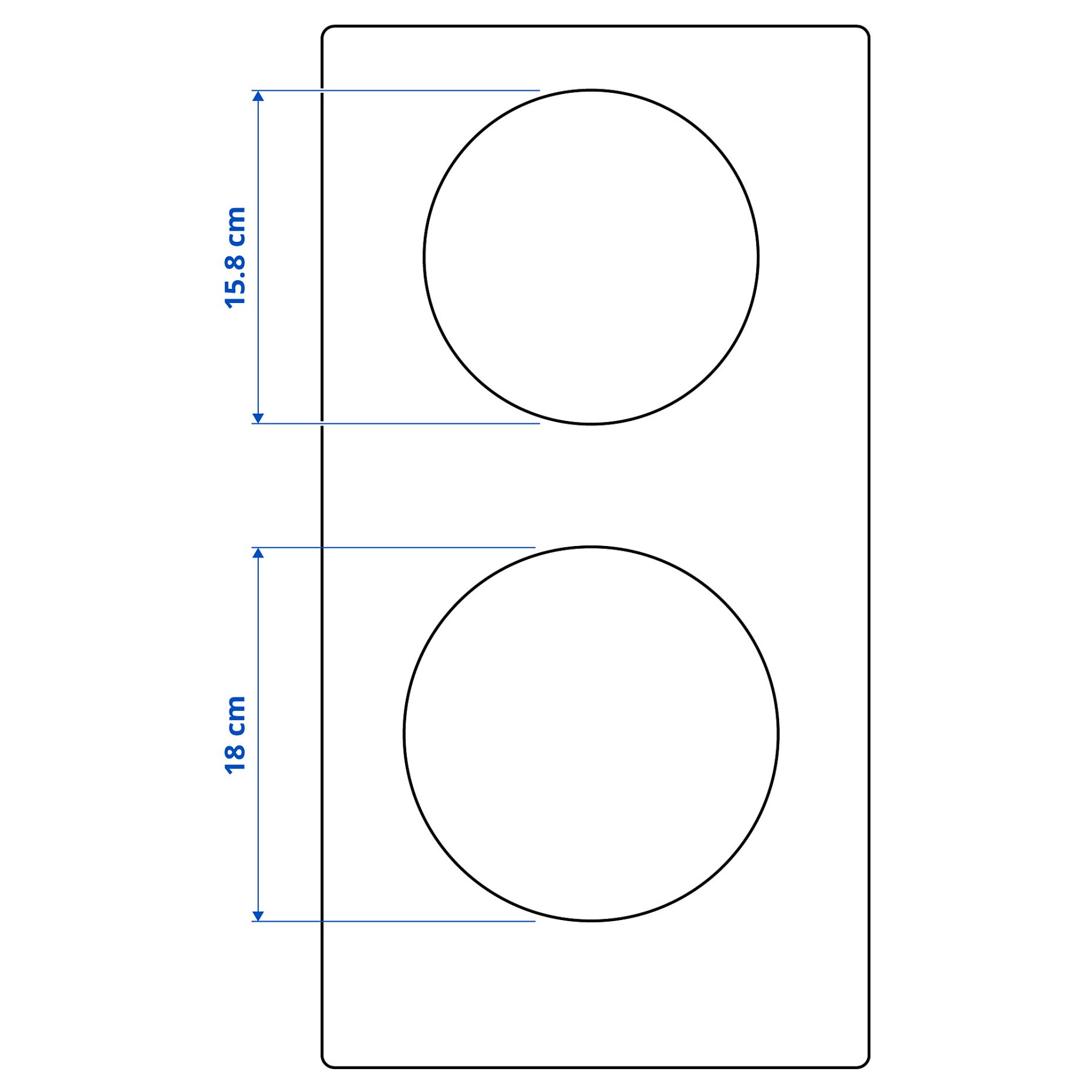 TILLREDA, portable induction hob, 2 zones, 305.931.23