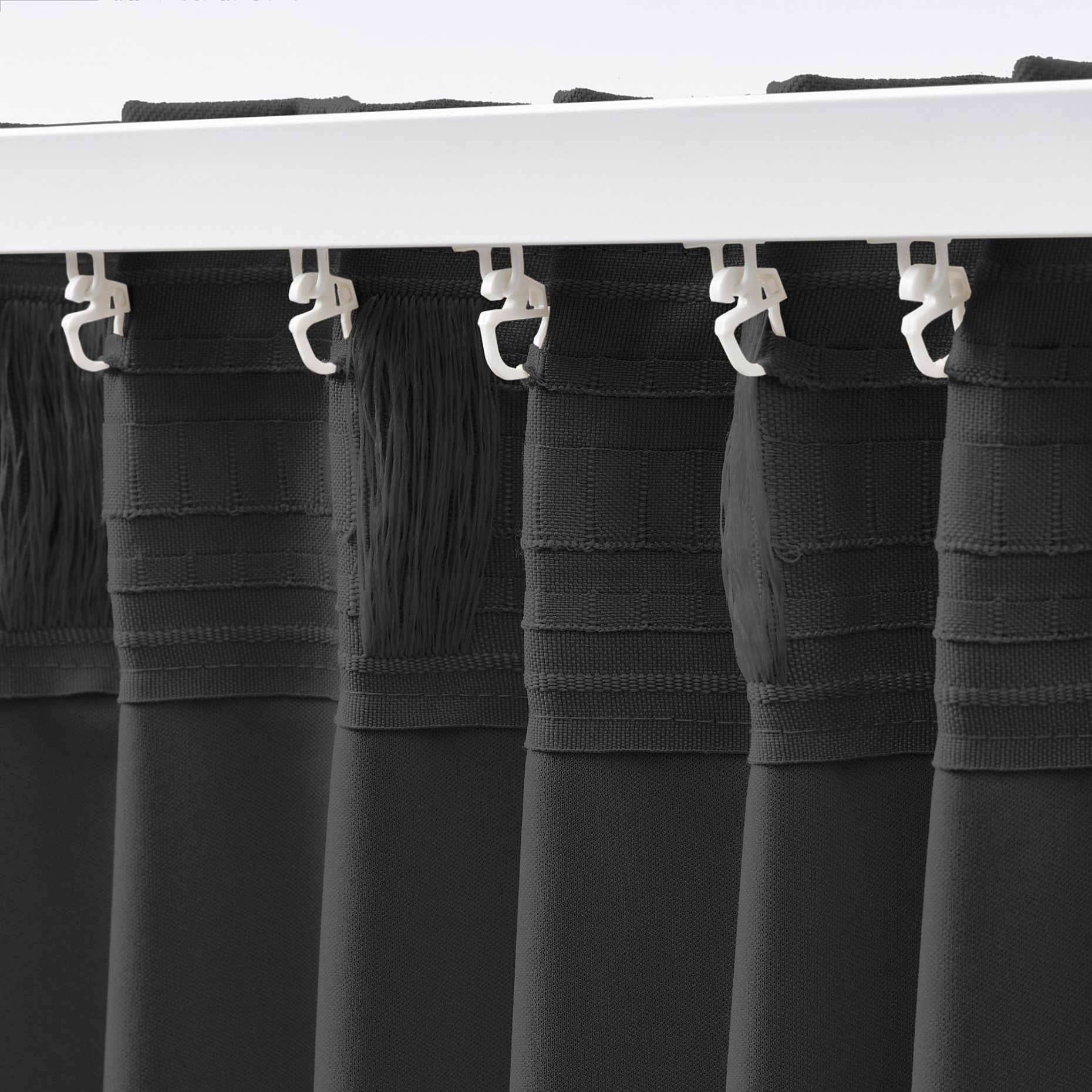 KORGMOTT, block-out curtains with heading tape/1 pair, 145x300 cm, 305.971.59